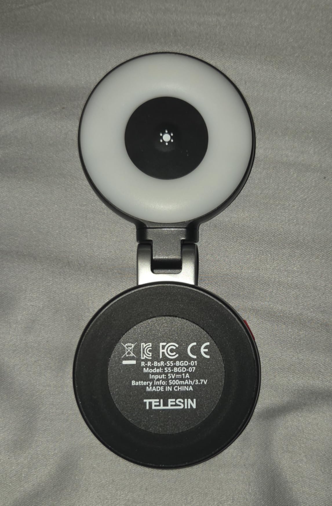 TELESIN C03 Magnetic Selfie Light, Phone Light Compatible with iPhone Magsafe, CRI97 360° LED Selfie Ring Fill Light with Mirror for Selfies/Photography/TikTok/Zoom Calls/Video Conference customer photo 1