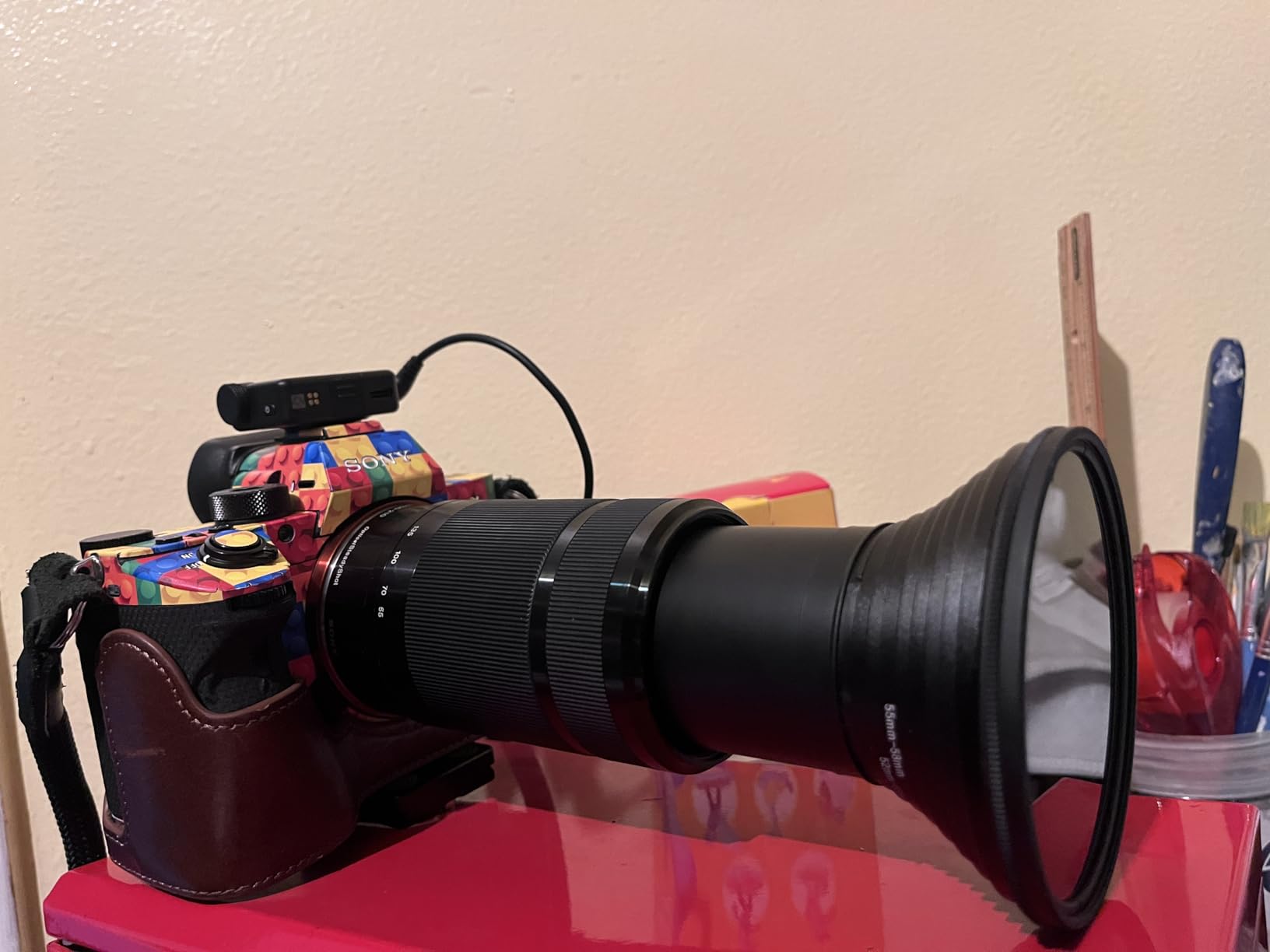 Camera Cover Skin Sticker for Sony A7III A7M3 A7R III Camera Protector Film Skin Anti-Scratch Protective Decoration A7 III A7R3 (Toy Brick Colorful) customer photo 2