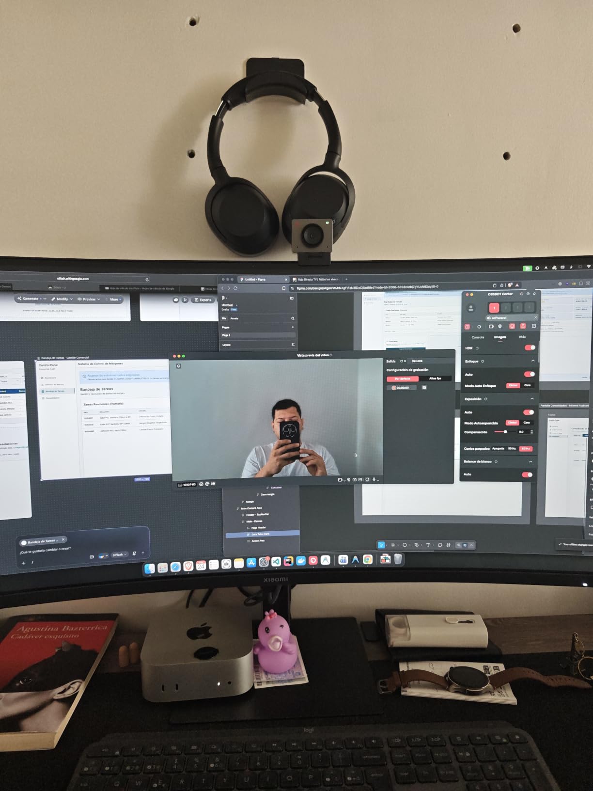 OBSBOT Meet SE 1080P 100FPS Webcam for PC, AI Framing Streaming Camera with 1/2.8