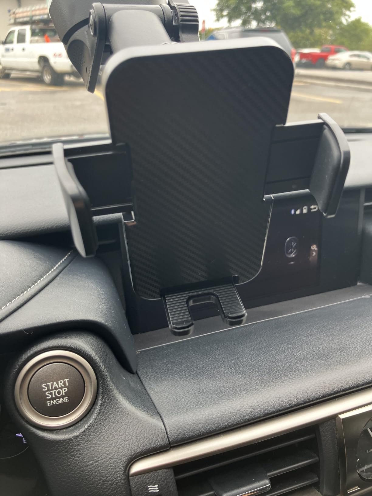 Qifutan Dash Mounted Holders Phone Holders for Your Car Phone Mount for Car Windshield Dashboard Air Vent Universal Desk Mounts Hands Free Automobile Cell Phone Holder Fit for iPhone Smartphone customer photo 2
