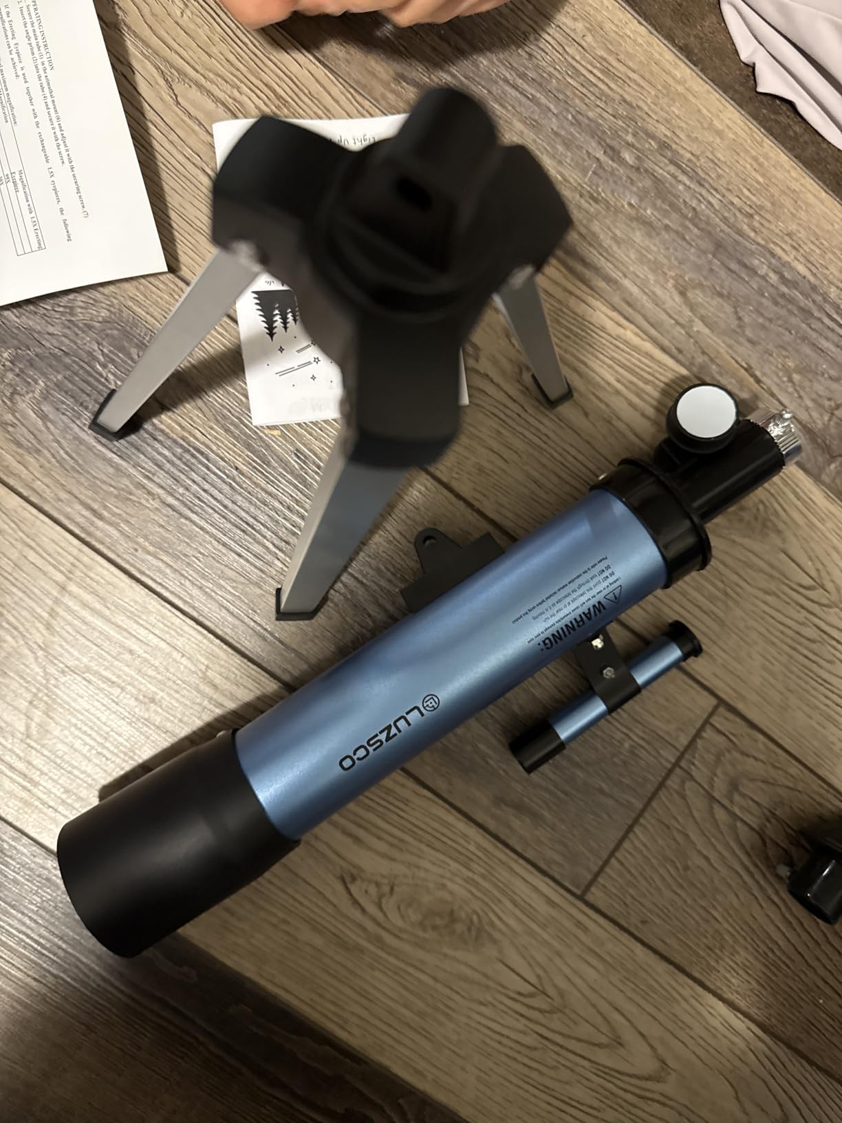 Telescope for Kids 50mm 100x Magnification Beginner Telescope with Tripod, 2 Eyepieces & Finder Scope, STEM Educational Gift for Boys & Girls Ages 6-12, Portable Kids Telescope for Astronomy (Amazon's Choice) customer photo 2