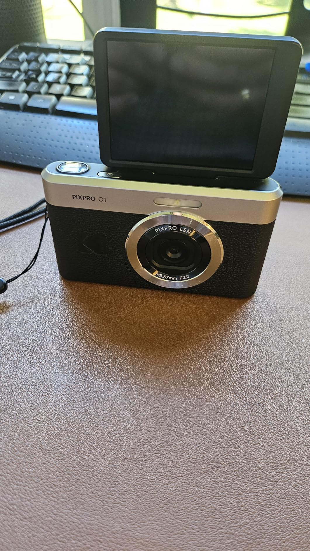 Kodak PIXPRO C1 Digital Camera, 13MP Compact Point & Shoot with 4X Optical Zoom, 180 Degree Flip Screen, 1080p HD Video, Black | 13MP Bsi CMOS, 26mm F/2 Fixed Lens, 2.8 180 Degree Flip LCD, Full HD 1080p60, 4X Digital Zoom, USB-C, Microsd ≤32gb customer photo 1