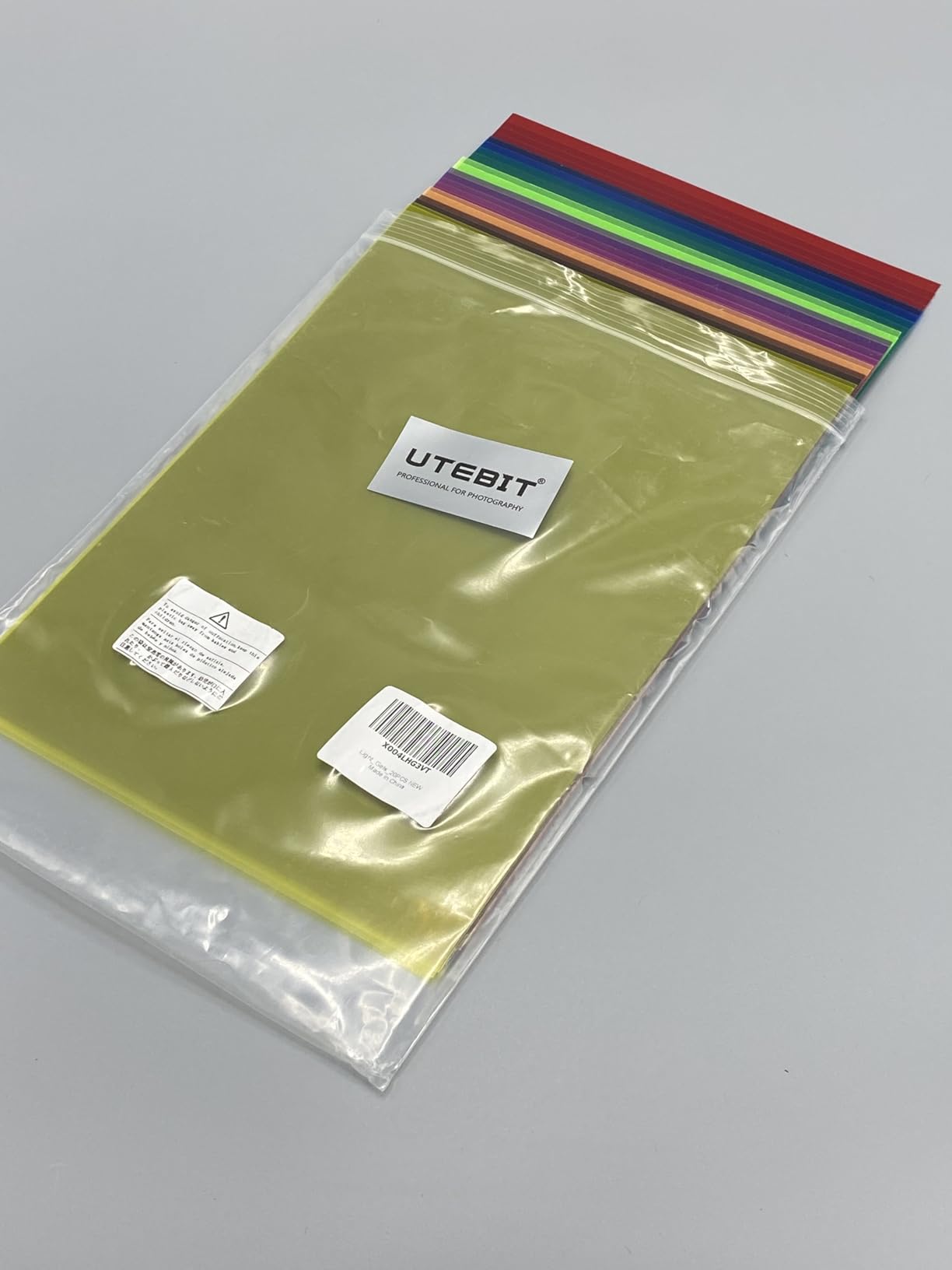UTEBIT 20 Pack Color Correction Gel Light Filter, 11.7X8.3 Inch | 9 Colors Transparent Color Film Lighting Gel Filter Plastic Sheets for Lighting, Photograph, Flash Light, Reading customer photo 1