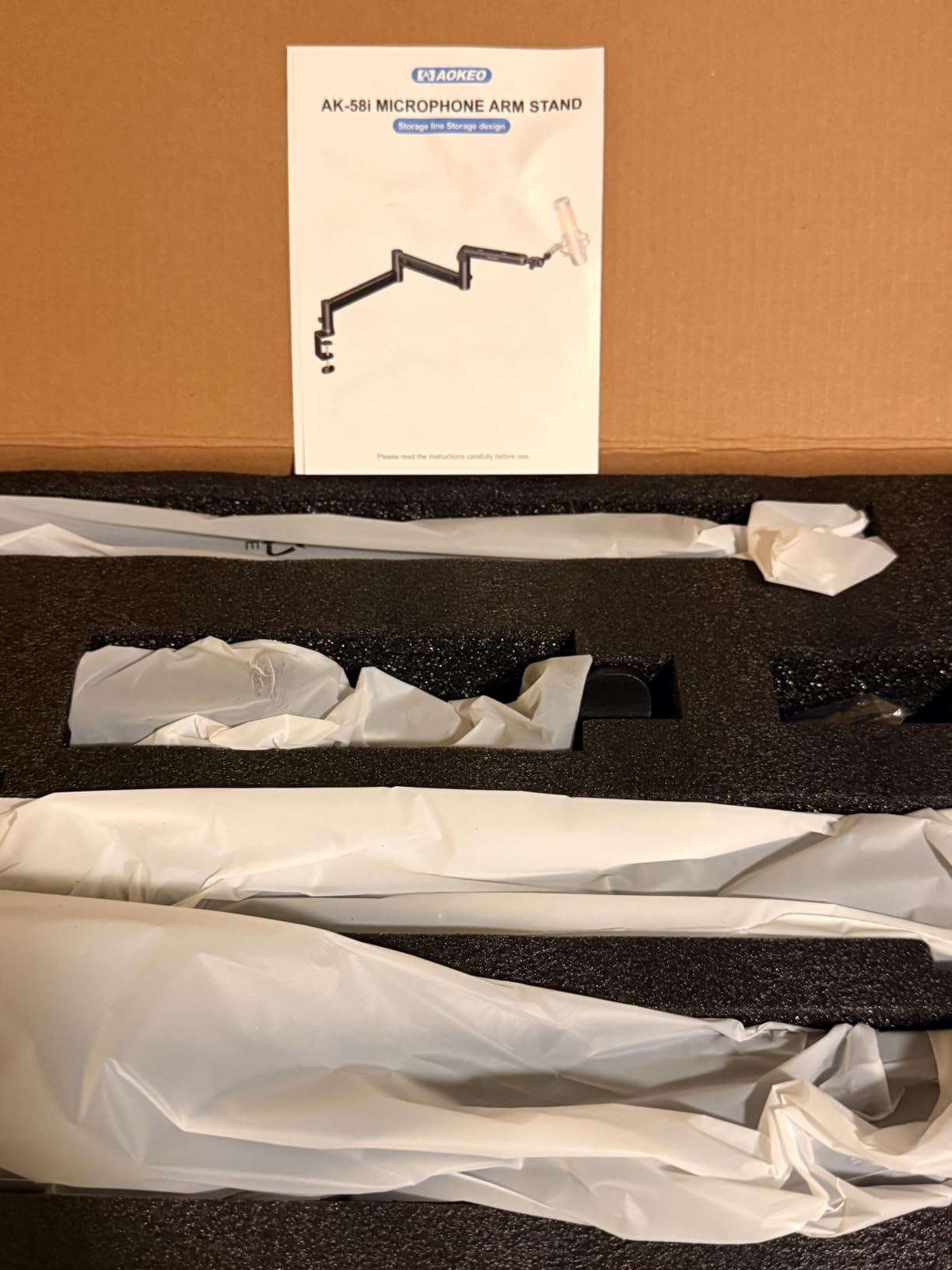 Microphone Arm, Aokeo AK-58i Desk Low Profile Mic Boom Arm Stand, Suitable For Blue Yeti, Snowball iCE, HyperX QuadCast, SoloCast, Elgato Wave, Etc customer photo 2