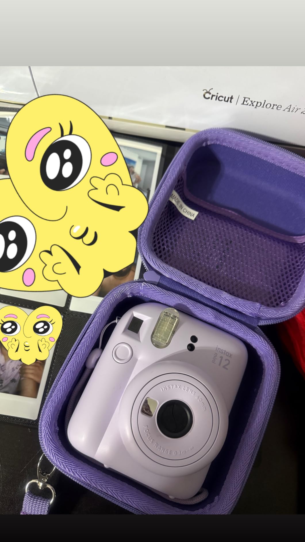 Lebakort Storage Case Compatible with Fujifilm Instax Mini 13/12 / 11 Instant Camera (Sky Blue Case) customer photo 1