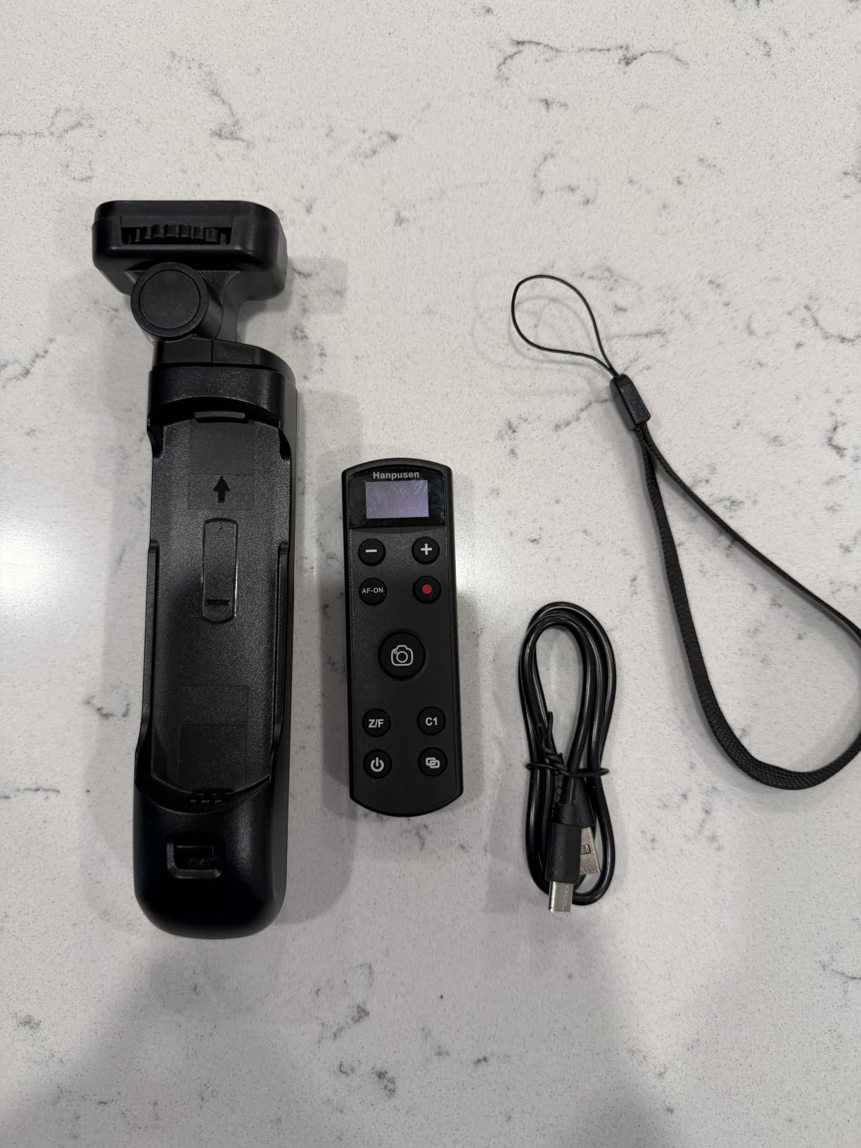 for Sony Tripod Wireless Shooting Grip with Shutter Release - Mini-Tripod with Rechargeable Remote Control for ZV-E10/ZV-E1/ZV-1/ZV-1F/RX100 VII/RX0 II/A6700/A6400/A6600/A7 III/FX3/FX30 - for Vlogging customer photo 2