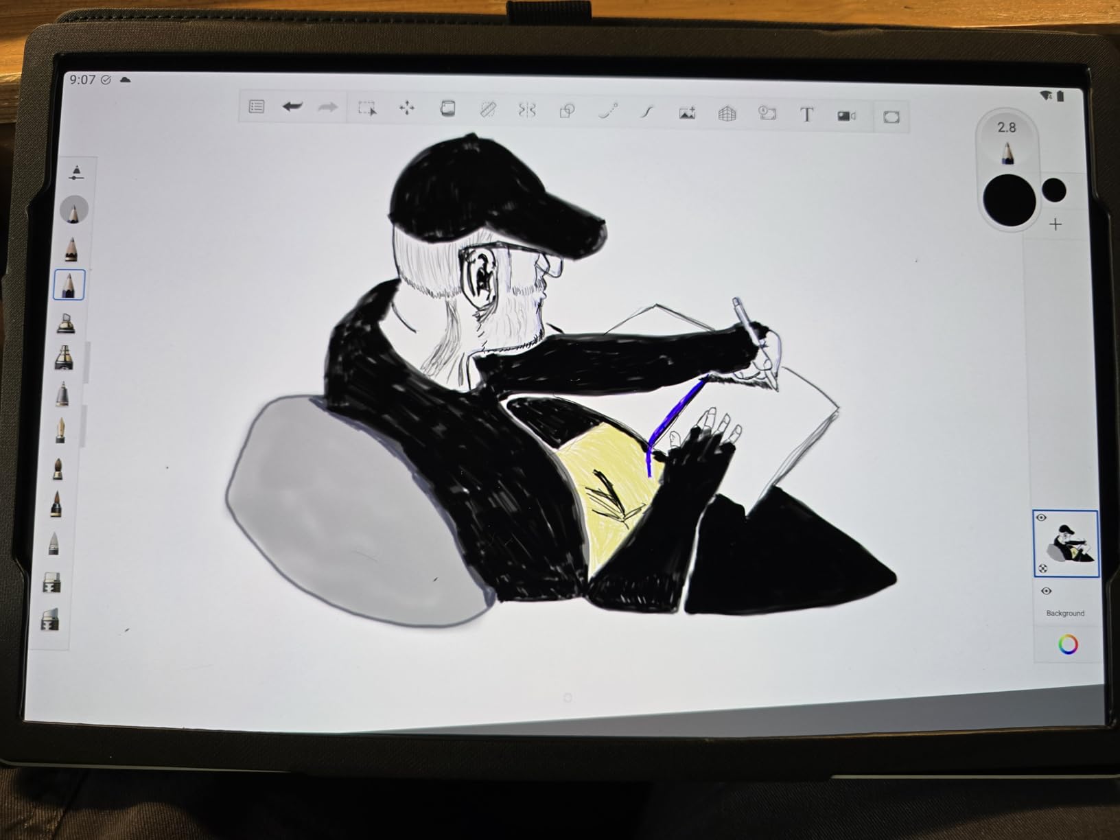MovinkPad 11, Android Mobile Drawing Tablet, with Pro Pen 3 | No computer needed, 8GB RAM/128GB storage, anti-glare matte screen, All-In-One portable tablet with advanced pen precision customer photo 1