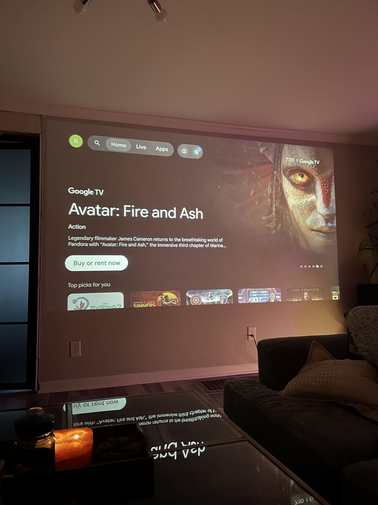 [Official Licensed Google TV] 4K Smart Projector with WiFi and Bluetooth, VOPLLS Outdoor Projectors with Dolby/Auto Focus, Portable Movie Phone Wireless Gaming Wifi Proyector for Bedroom/Home/Celling customer photo 2