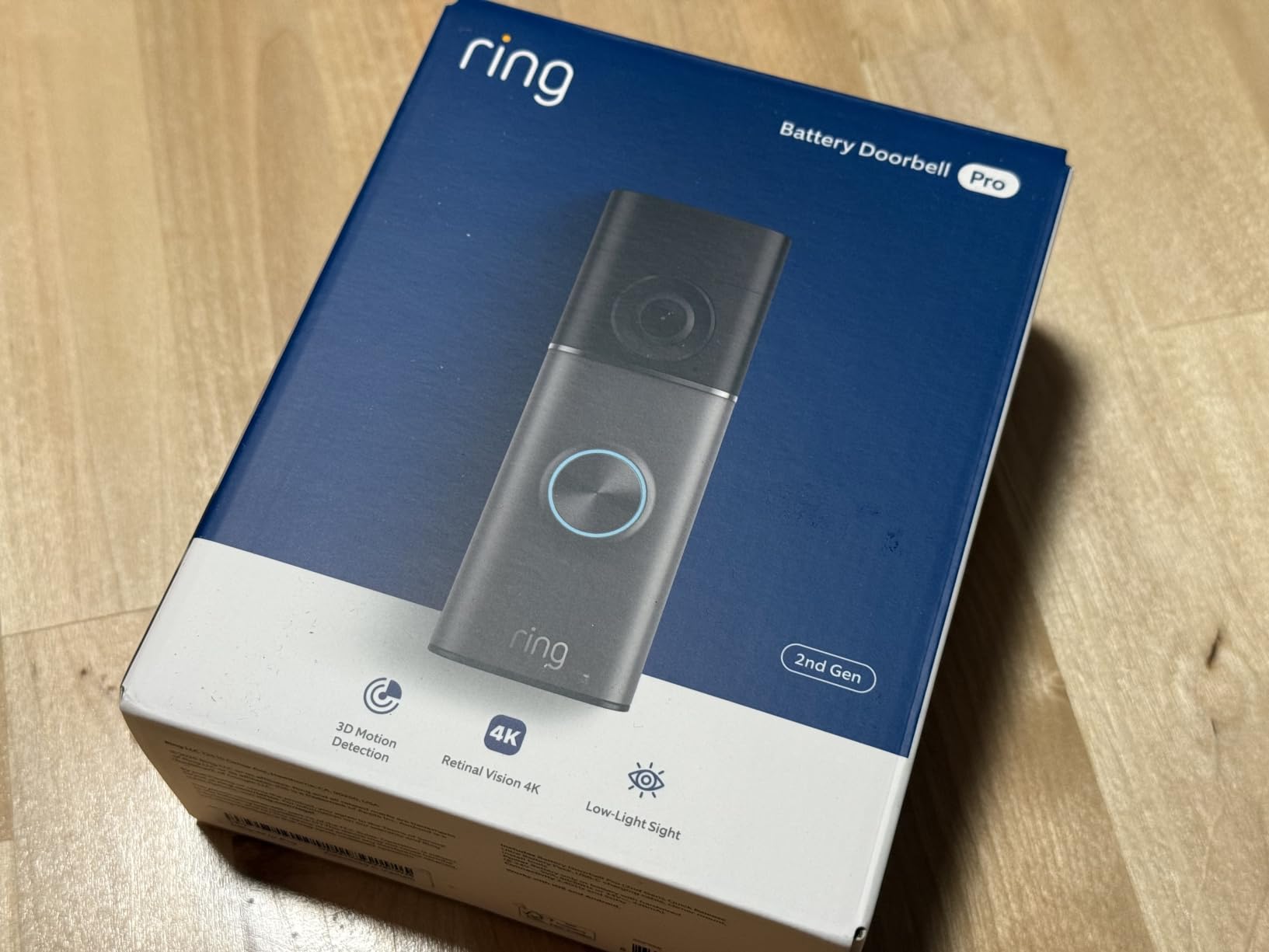 Ring Battery Doorbell Pro (newest model), Retinal 4K with wide-angle video, up to 10x Enhanced Zoom, Night Vision, and Quick Release Ultra Battery Pack, Deep Silver customer photo 2