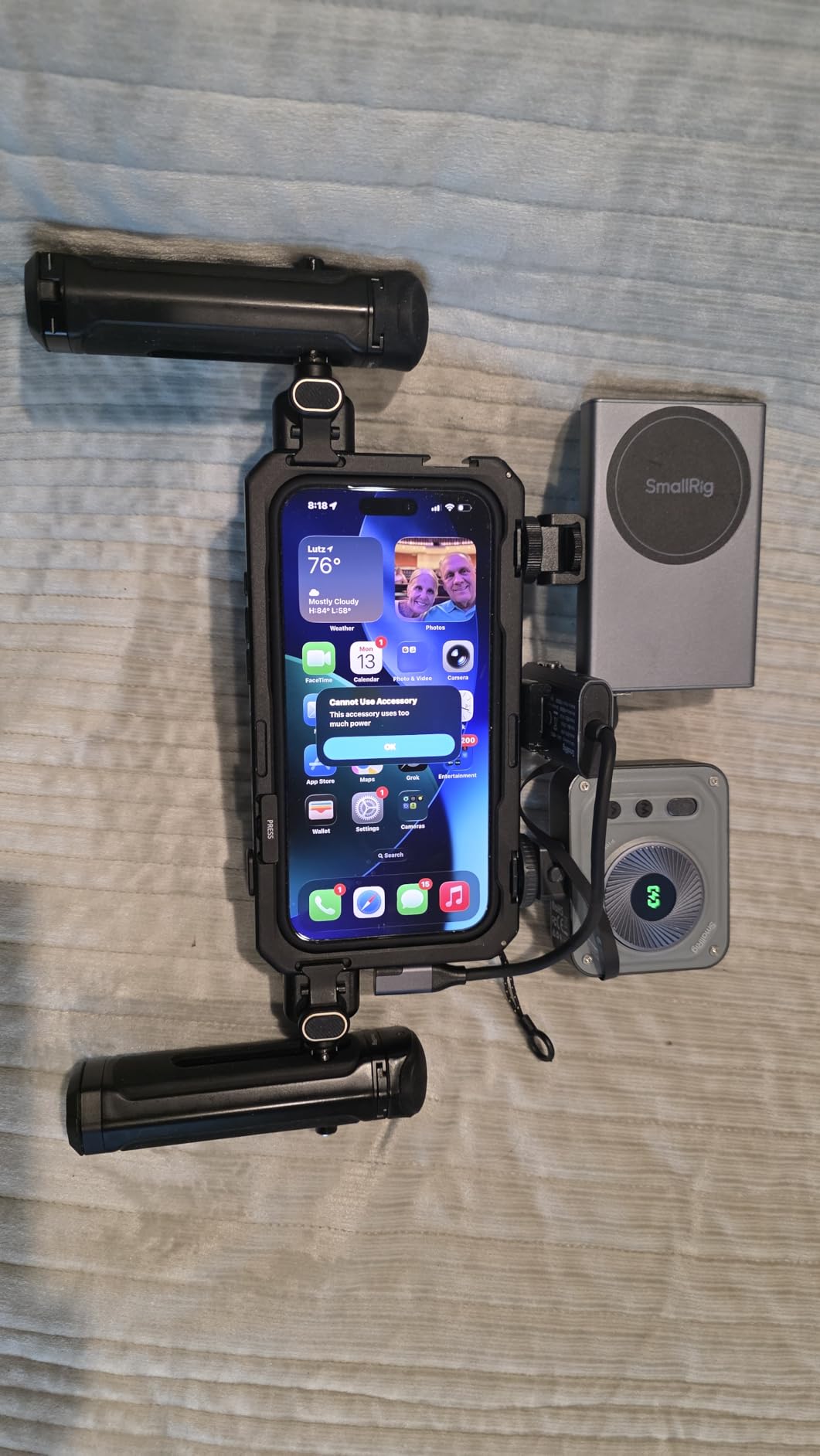 SmallRig Phone Video Cage Dual Handheld Kit for iPhone 17 Pro Max, Phone Rig with Wireless Quick Release Side Handle, 17mm T-Mount Lens Backplate for Video Recording/YouTube/Live Streaming/Vlog - 5541 customer photo 1