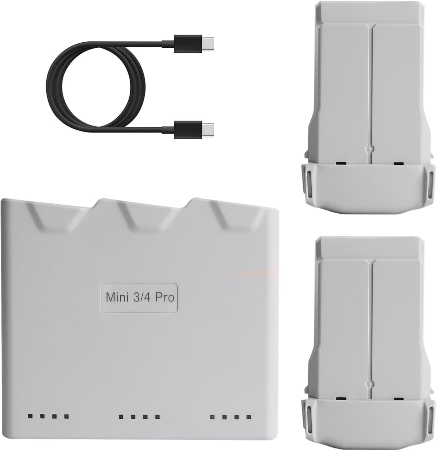 Battery & Charger Combo for DJI Mini 4 Pro & DJI Mini 3 Series, Includes Two 3850mAh Intelligent Flight Batteries Plus and Two-Way Charging Hub, Up to 51 Minutes of Battery Life customer photo 1