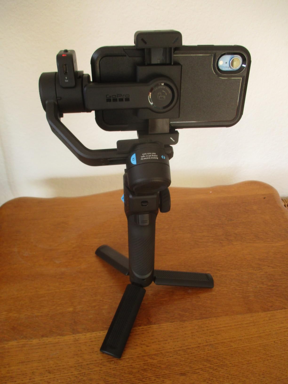 GoPro Fluid Pro AI 3-Axis Gimbal Stabilizer for GoPro Cameras and Smartphones, Subject Tracking, Lighting, Wireless Camera Control, Portable, Vlogging, 360 Rotation, Device Charging customer photo 2