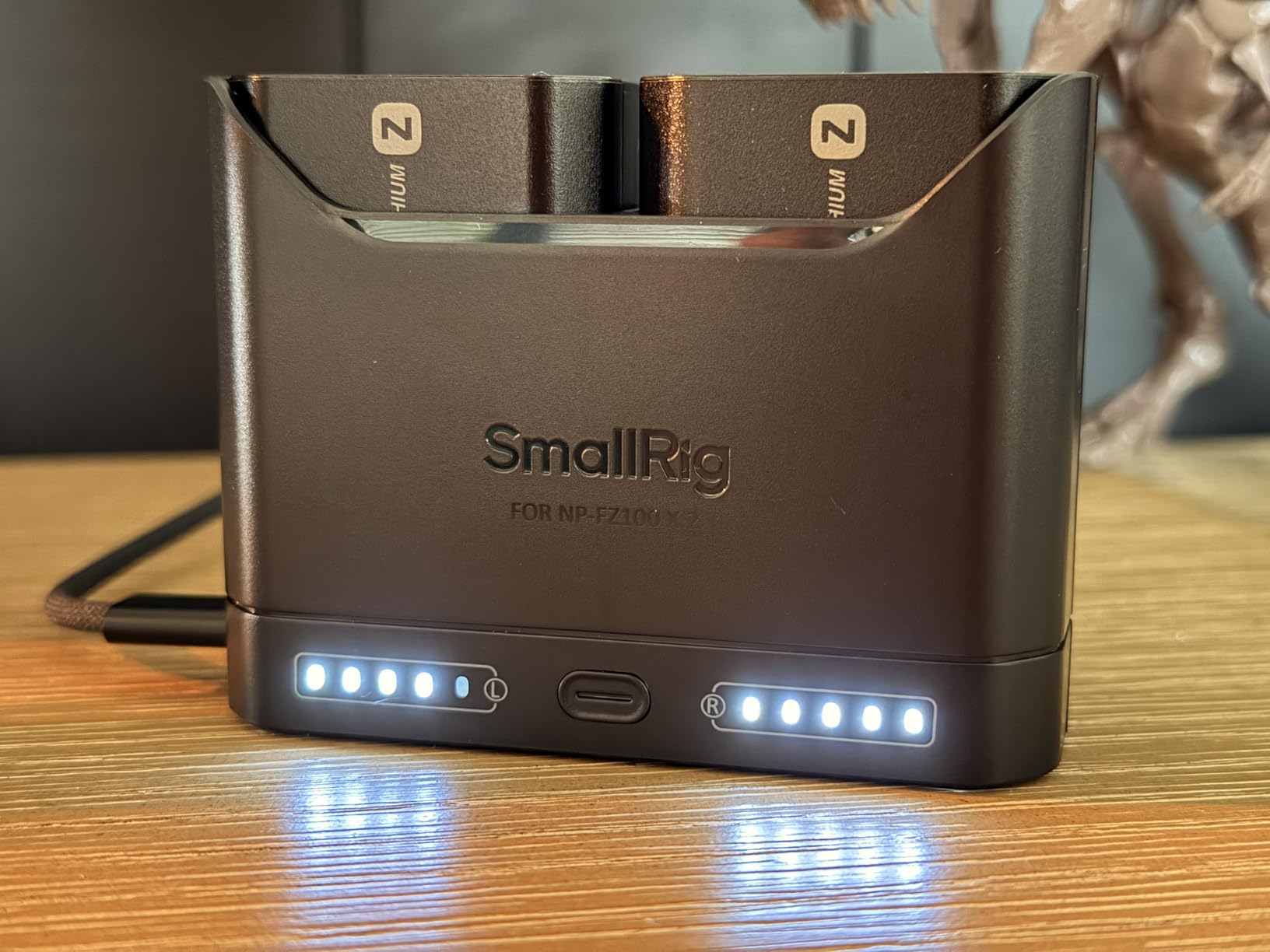 SMALLRIG NP-FZ100 Battery Charger for Sony, 2H 22.5W USB-C Dual Slot Charge | LED Display Charger, Full Compatible with Sony Alpha A7V A7III A7IV A6700 FX3 FX30 A9 A7CII A7RIII ZV-E1 ZV-E10II customer photo 1