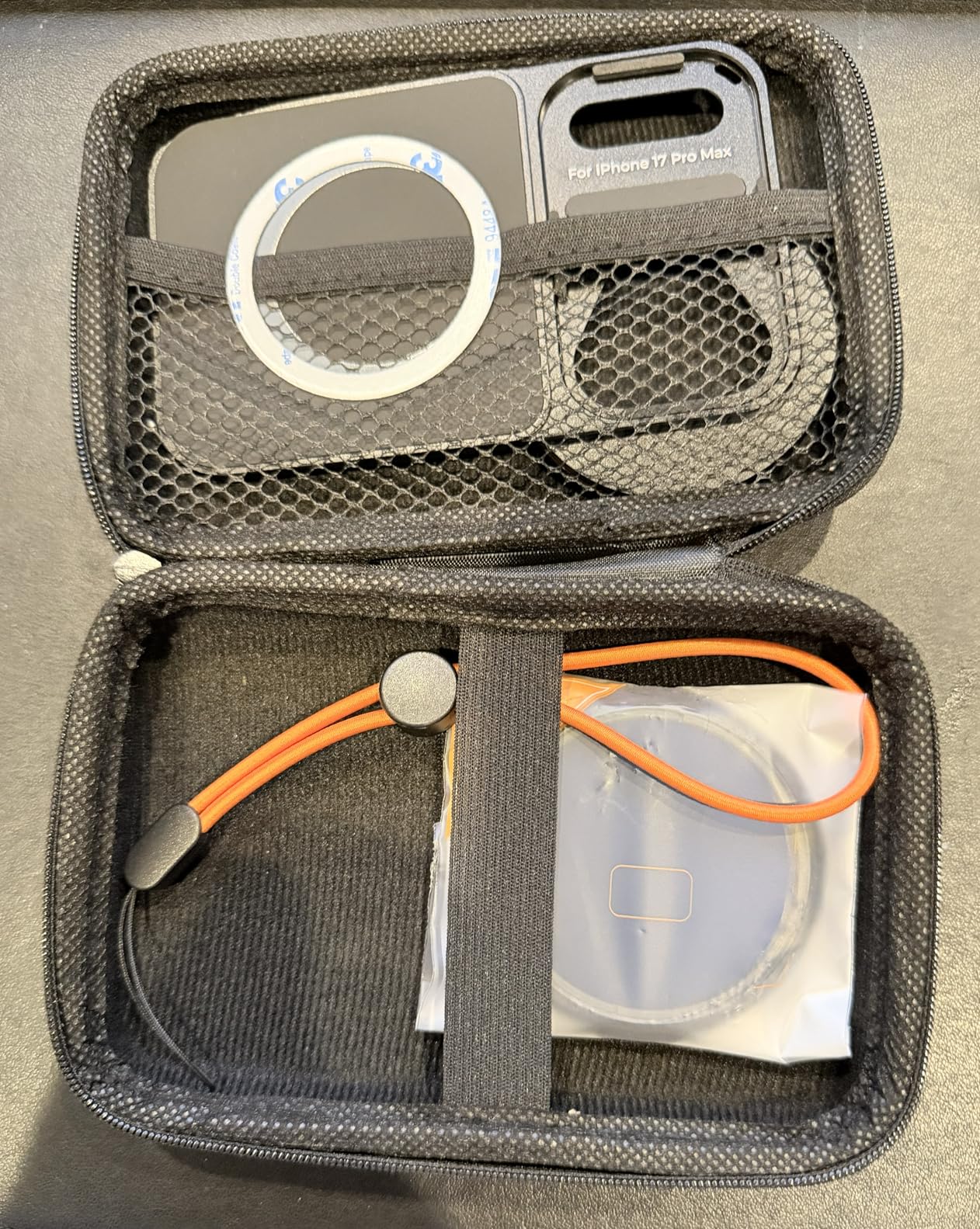 K&F CONCEPT Lens Filter Mount Adapter with 58mm Variable ND2-32 Filter | Double-Sided Magnetic, Compatible with iPhone 17 Pro and 58mm Threaded Filters, FA101 customer photo 2