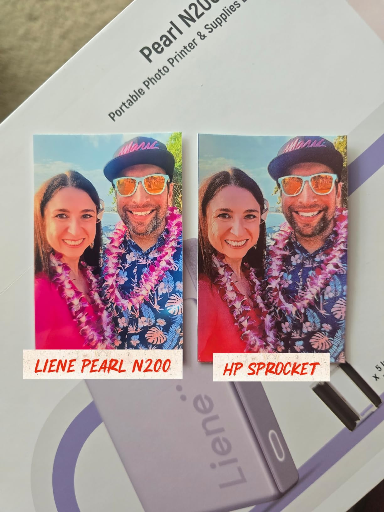 Liene Pearl N200 Pro Portable AI Photo Printer, Instant Mini Picture Printer for iPhone Smartphone, Thermal Dye Sublimation, 50 Sheets 2x3 Adhesive Paper & 5 Cartridges, Gold customer photo 1