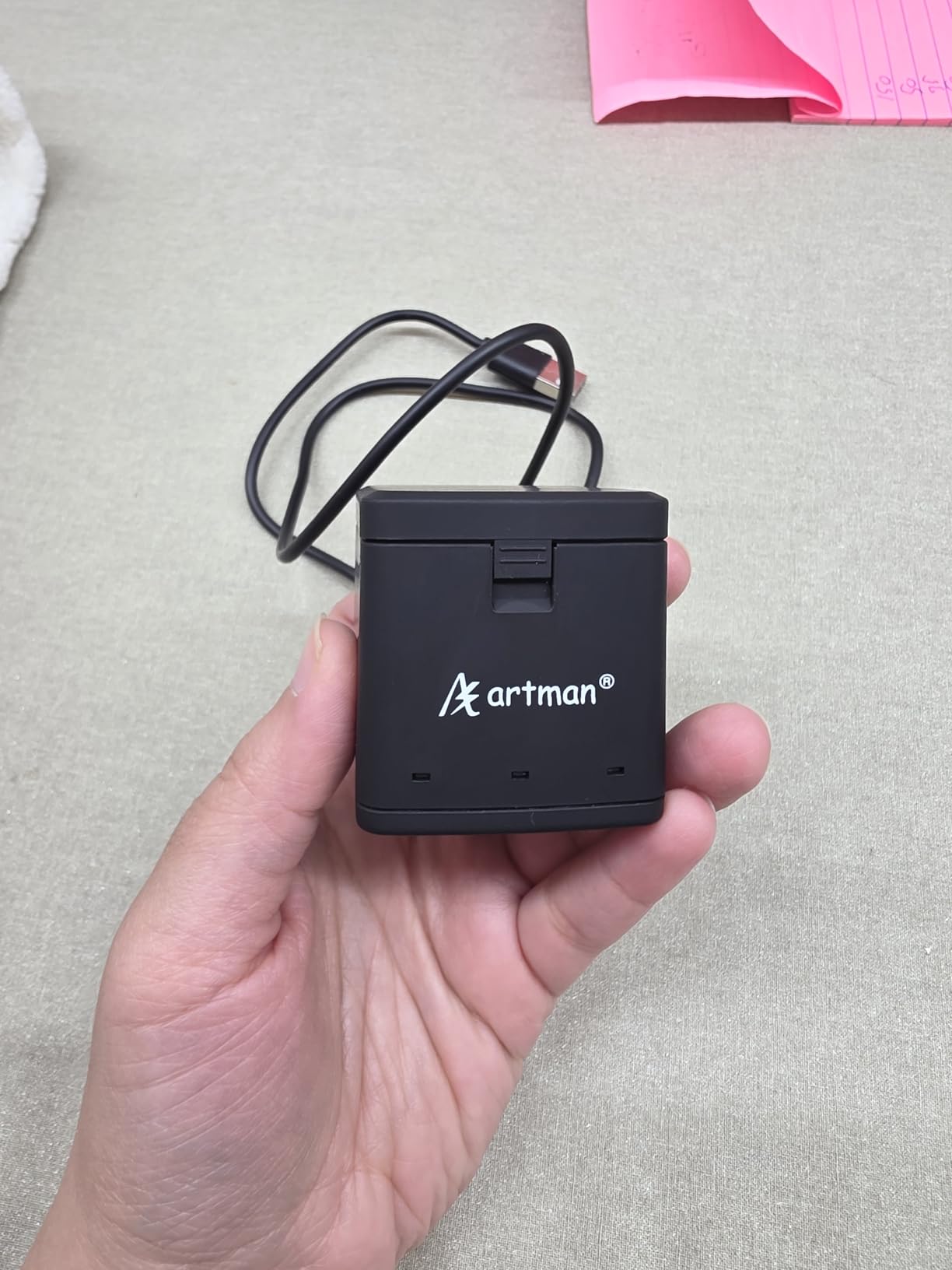 A Artman Battery 1500mAh for GoPro Hero 8/7/6/5 Black and 3-Channel LED USB Charger (3-Pack) customer photo 1