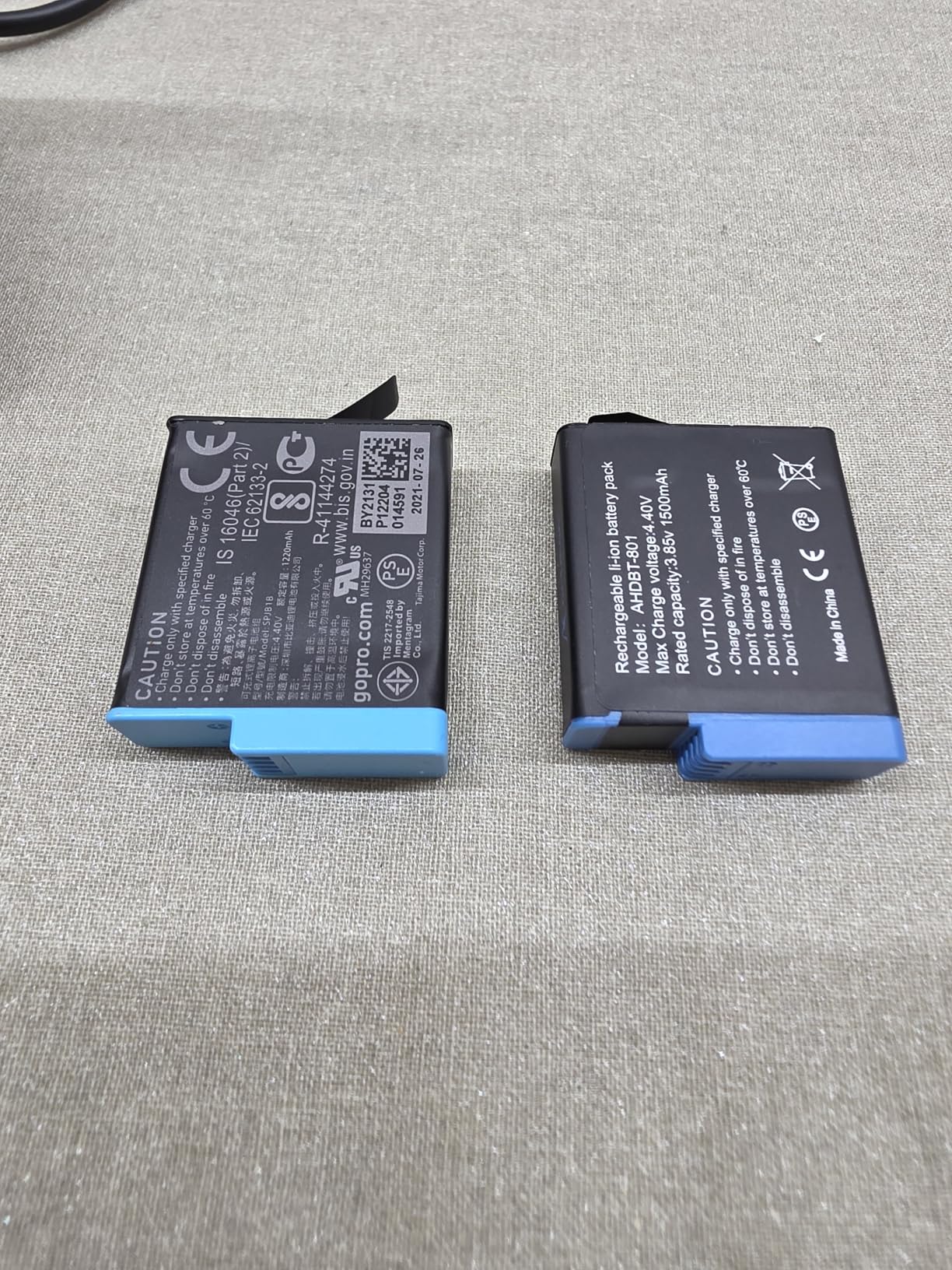 A Artman Battery 1500mAh for GoPro Hero 8/7/6/5 Black and 3-Channel LED USB Charger (3-Pack) customer photo 2