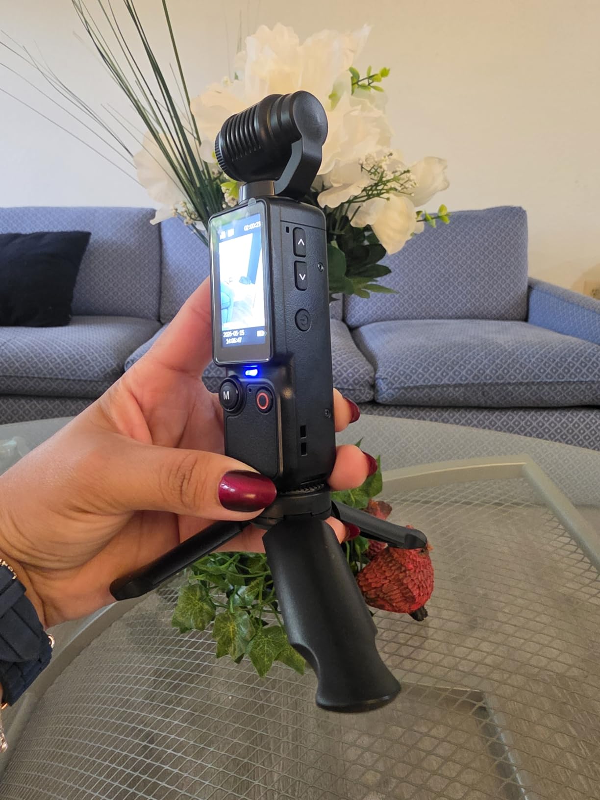 Vlogging Camera, Mini Camcorder, Portable Handheld Video Camera customer photo 2