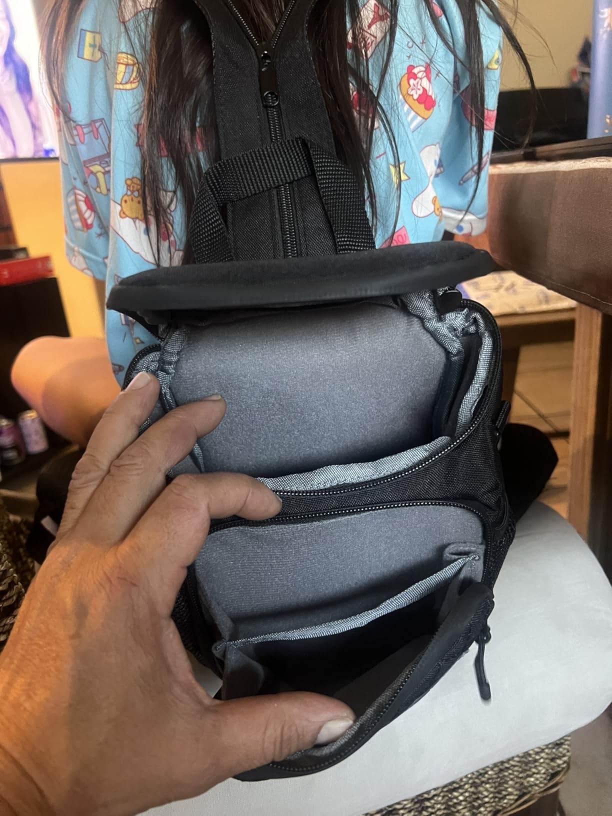 PLOZANO Shockproof Camera Sling Bag Compatible with Polaroid Now 3rd/2nd Gen, Now+, Go Gen 2 OneStep Instant Camera, Crossbody Small Camera Backpack customer photo 1