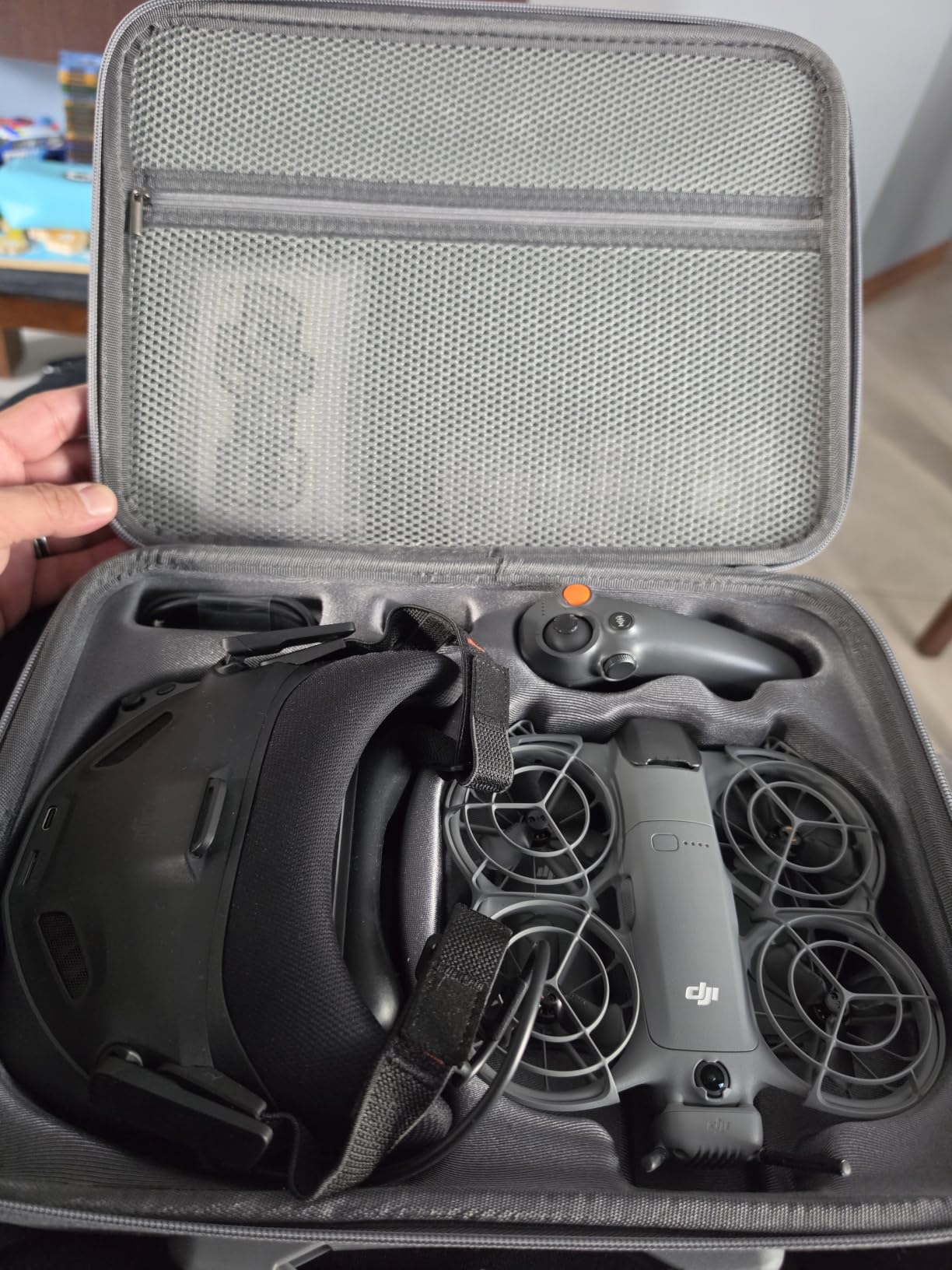 Carrying Case for DJI Neo 2 Accessories, Hard Shell Travel Storage Bag Compatible with DJI Goggles N3, RC Motion 3, Batteries & Charger Hub - Shoulder Protection Box customer photo 1
