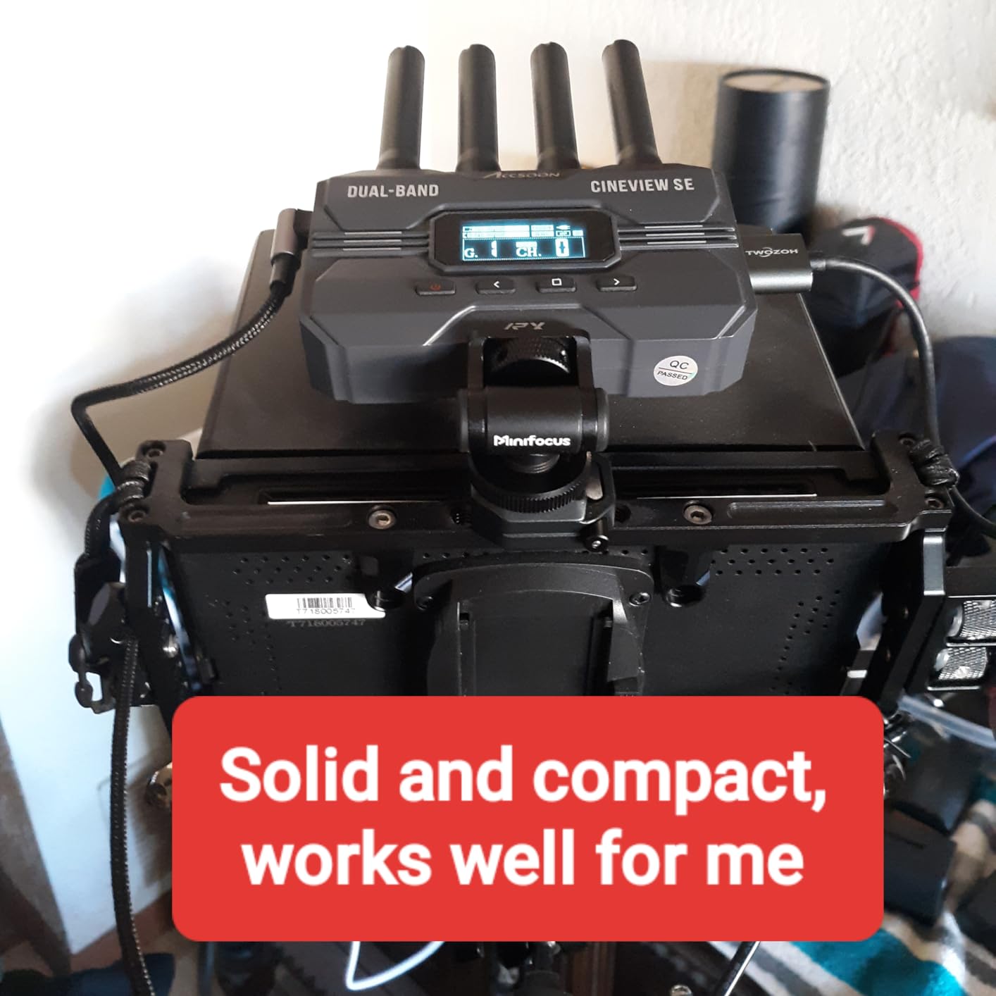 Camera Monitor Mount with Cold Shoe, 360° Swivel 120° Tilt Mount Holder, Aluminum 1/4