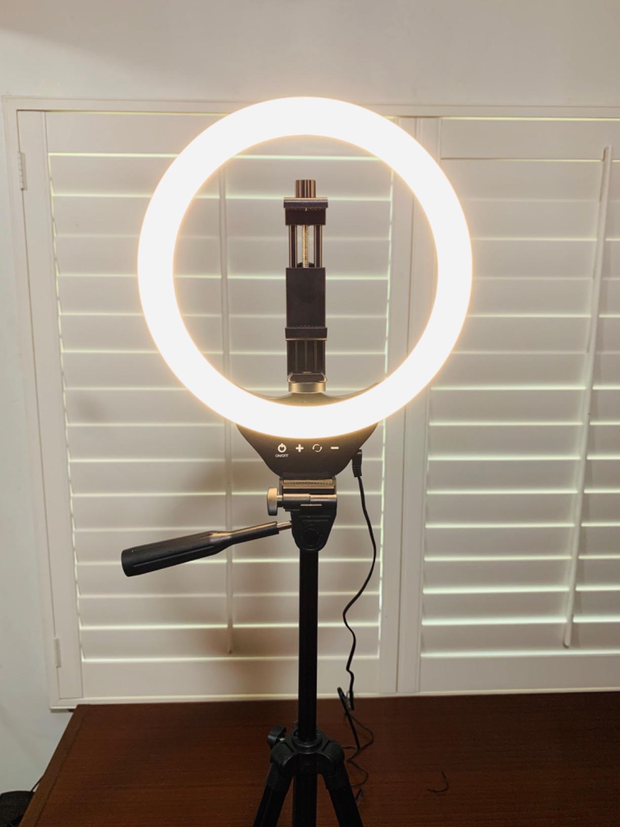 Torjim 12 Inch Video Light Kit for Creators, 30W High Brightness Studio Lights with Tripod Stand & Phone Holder, 3000-6500K Adjustable Photography Lighting for Clearer YouTube Streaming Home Studio customer photo 1