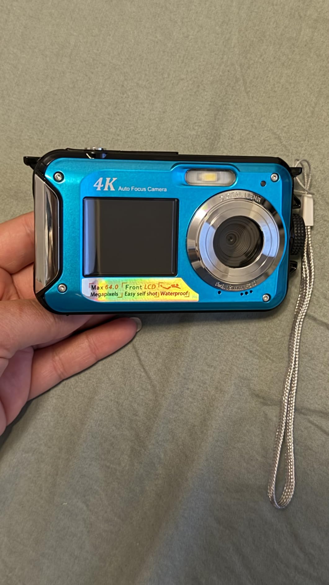 4K Underwater Camera 16FT Waterproof 64MP Dual-Screen with 32GB Card | Autofocus, Floatable, Compact, Ideal for Selfies, Snorkeling, Travel customer photo 2