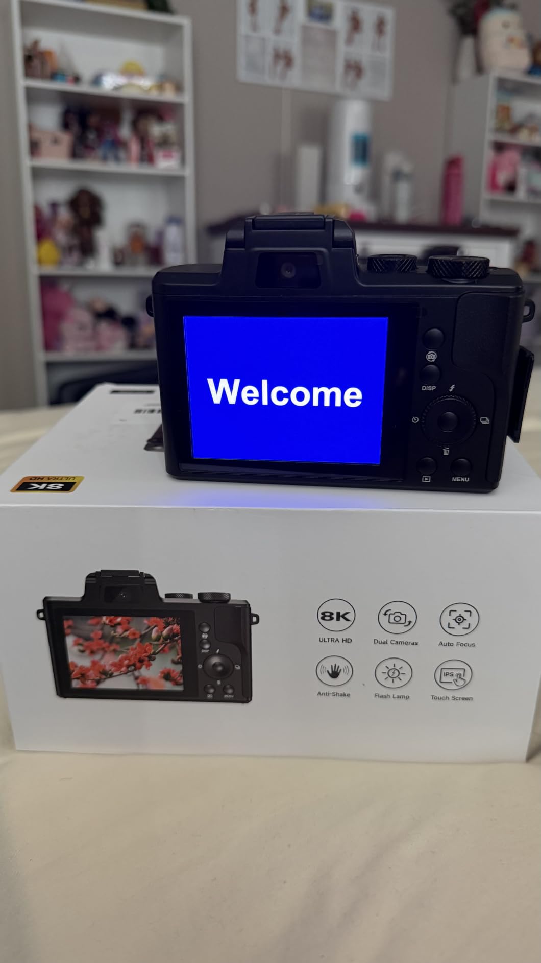 8K Digital Camera, 88MP WiFi Cameras for Photography with 3.2