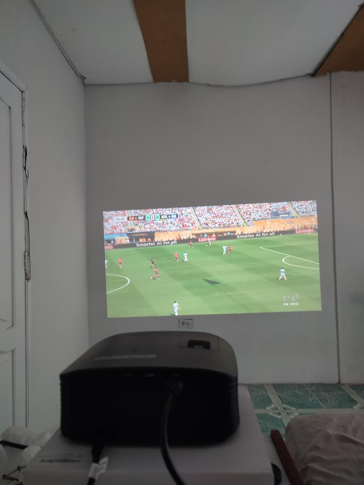 GOODEE Mini Projector [Official Licensed Google TV] Built-in Apps | 1080P Native Image Compatible with Netflix/YouTube/Prime Video/Disney+, Support WiFi and Bluetooth, HDMI/Phone/Laptop customer photo 1