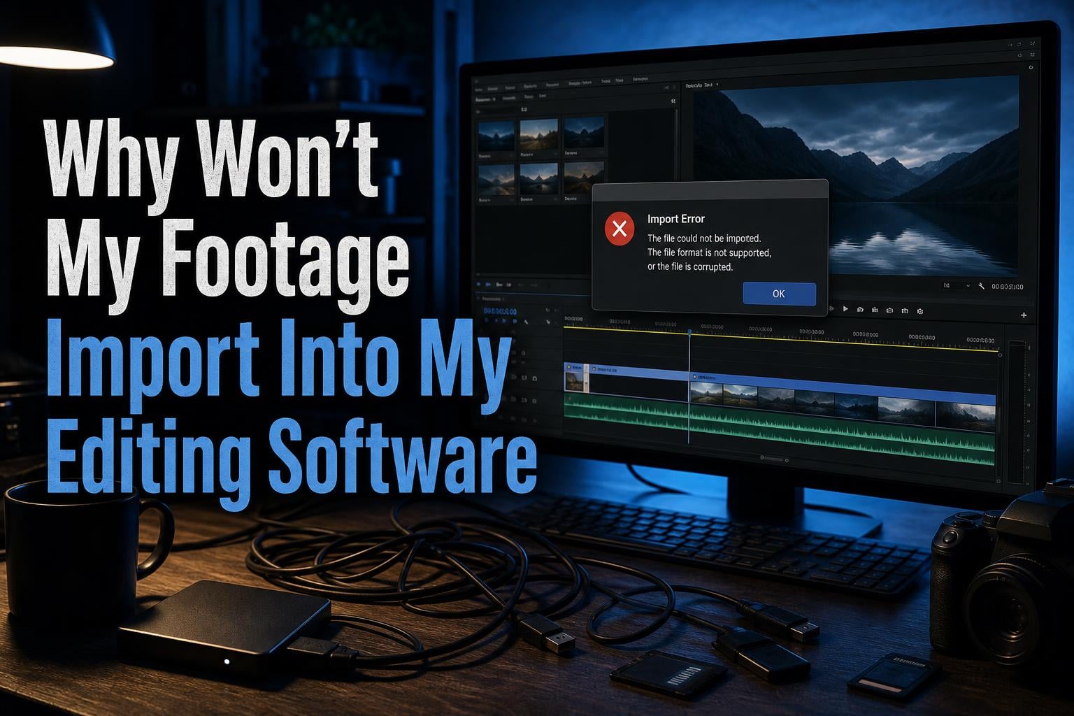 Why Won't My Footage Import Into My Editing Software?