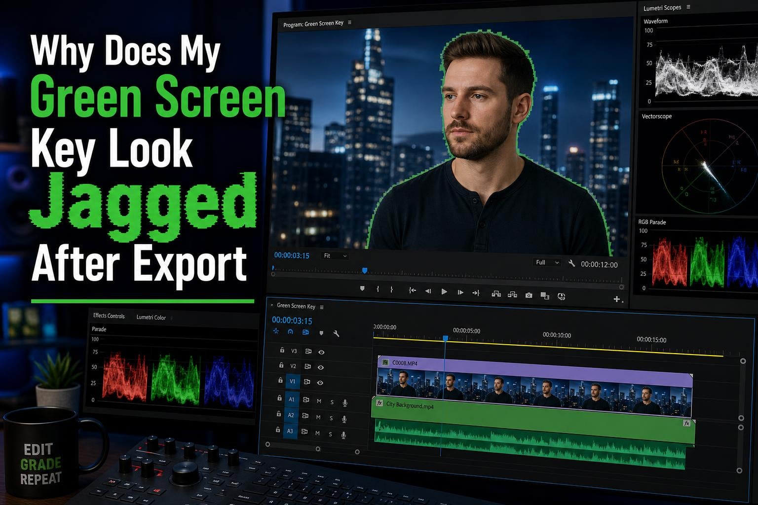 Why Does My Green Screen Key Look Jagged After Export?
