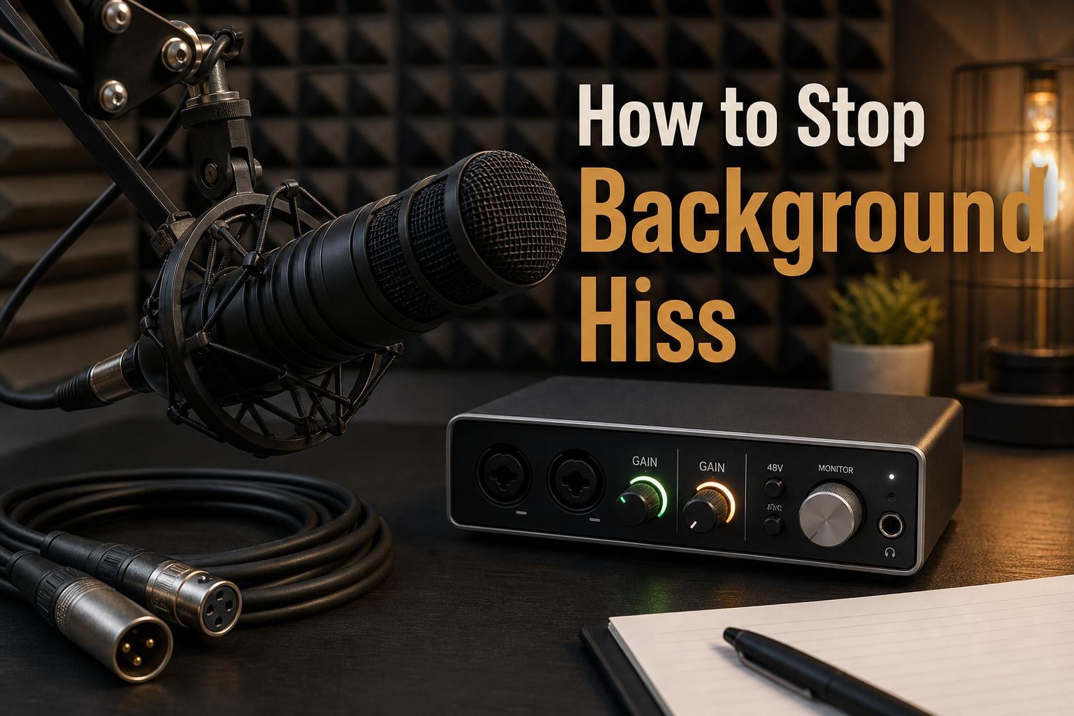 How to Stop Constant Background Hiss in Your Recordings