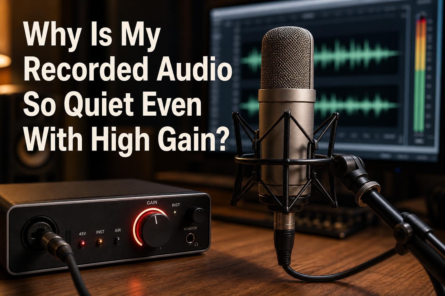 Why Is My Recorded Audio So Quiet Even With High Gain?