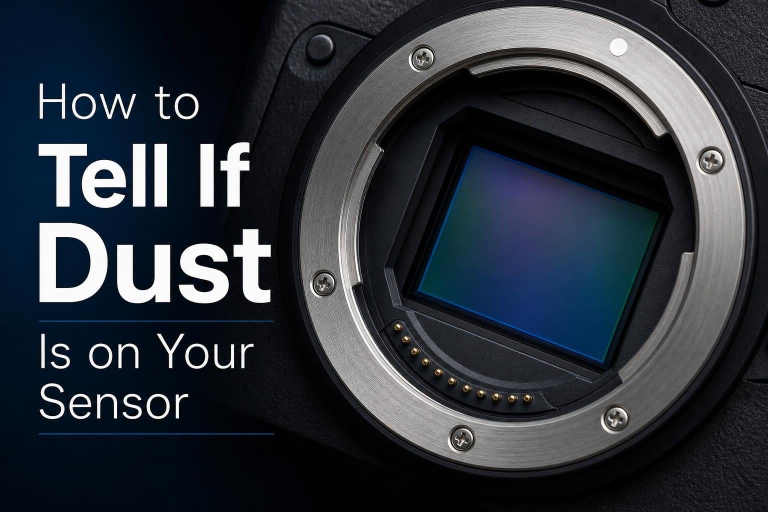 How to Tell If Dust Is on Your Sensor