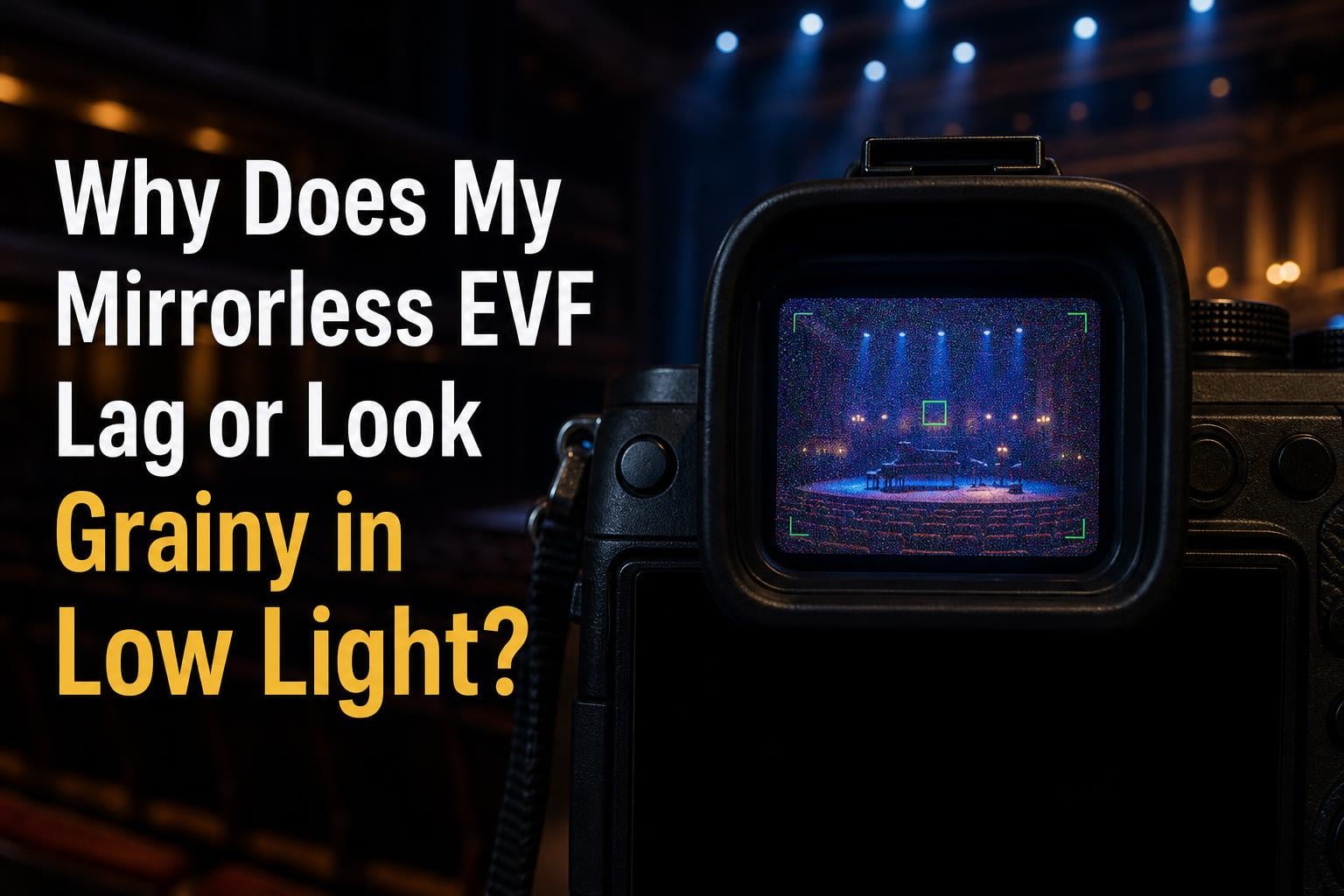 Why Does My Mirrorless EVF Lag or Look Grainy in Low Light?