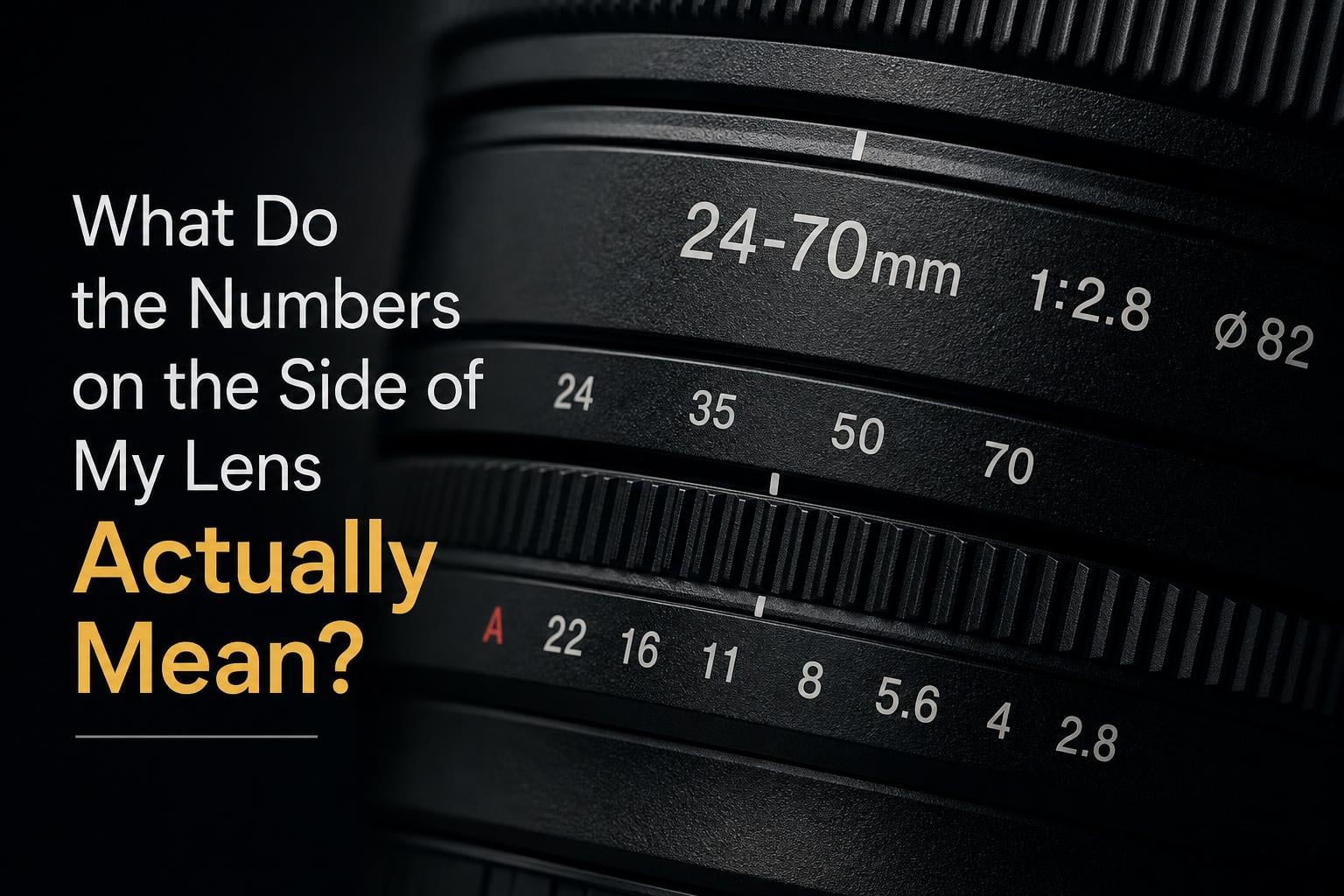 What Do the Numbers on the Side of My Lens Actually Mean?
