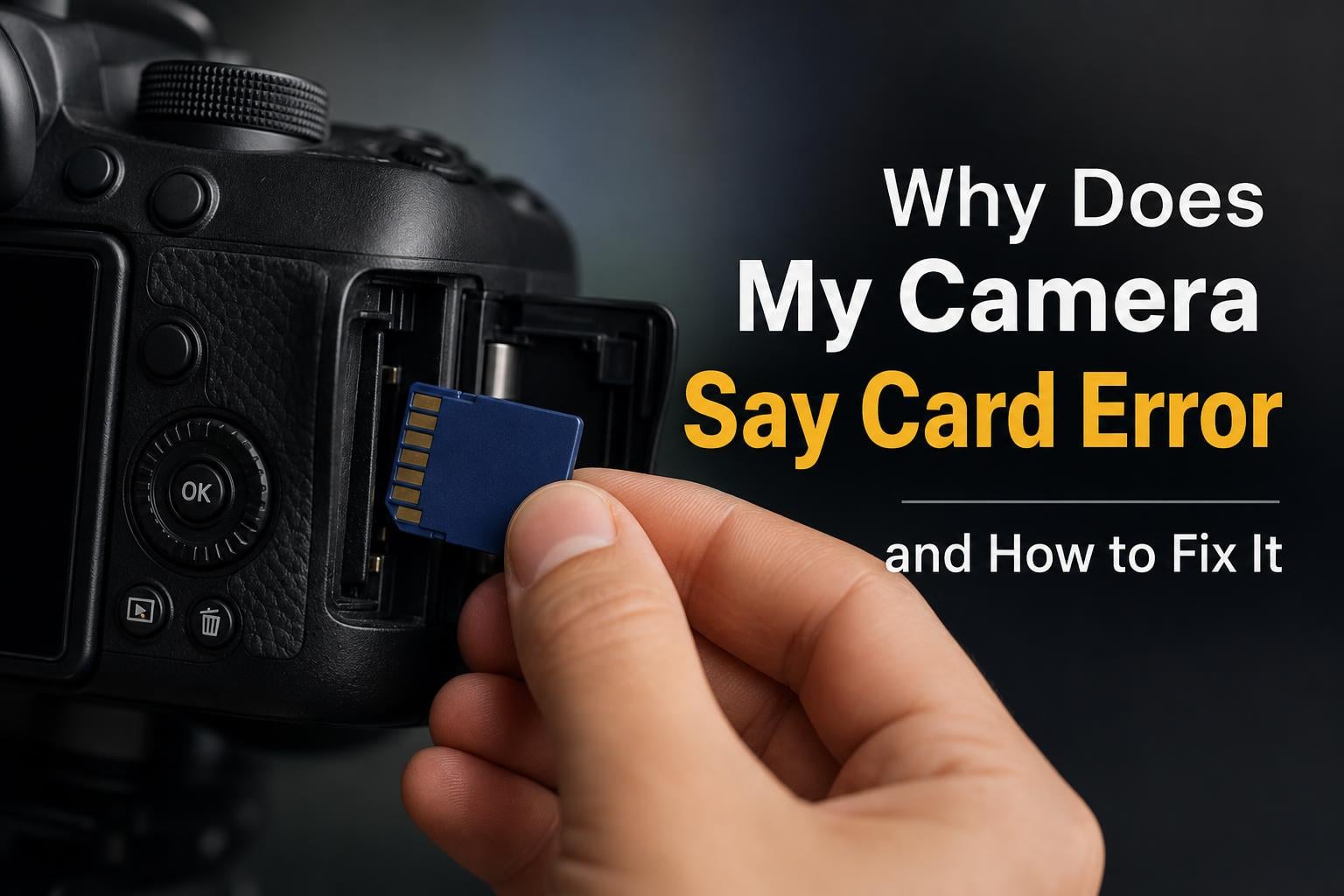 Why Does My Camera Say "Card Error" and How to Fix It?