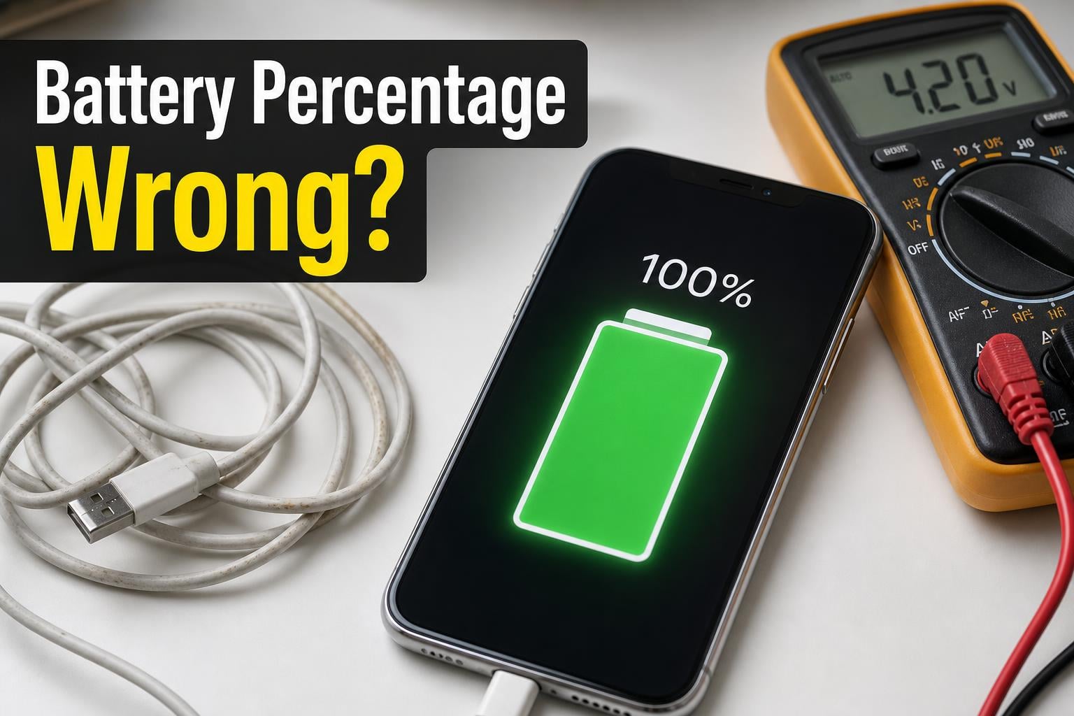 Why Does My Fully Charged Battery Show the Wrong Percentage?