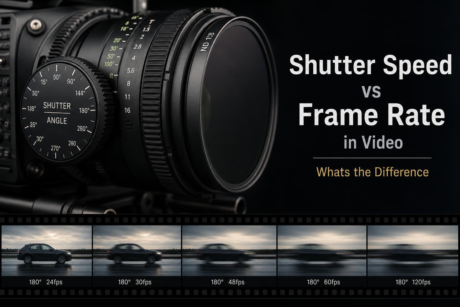 Shutter Speed vs Frame Rate in Video: What's the Difference?