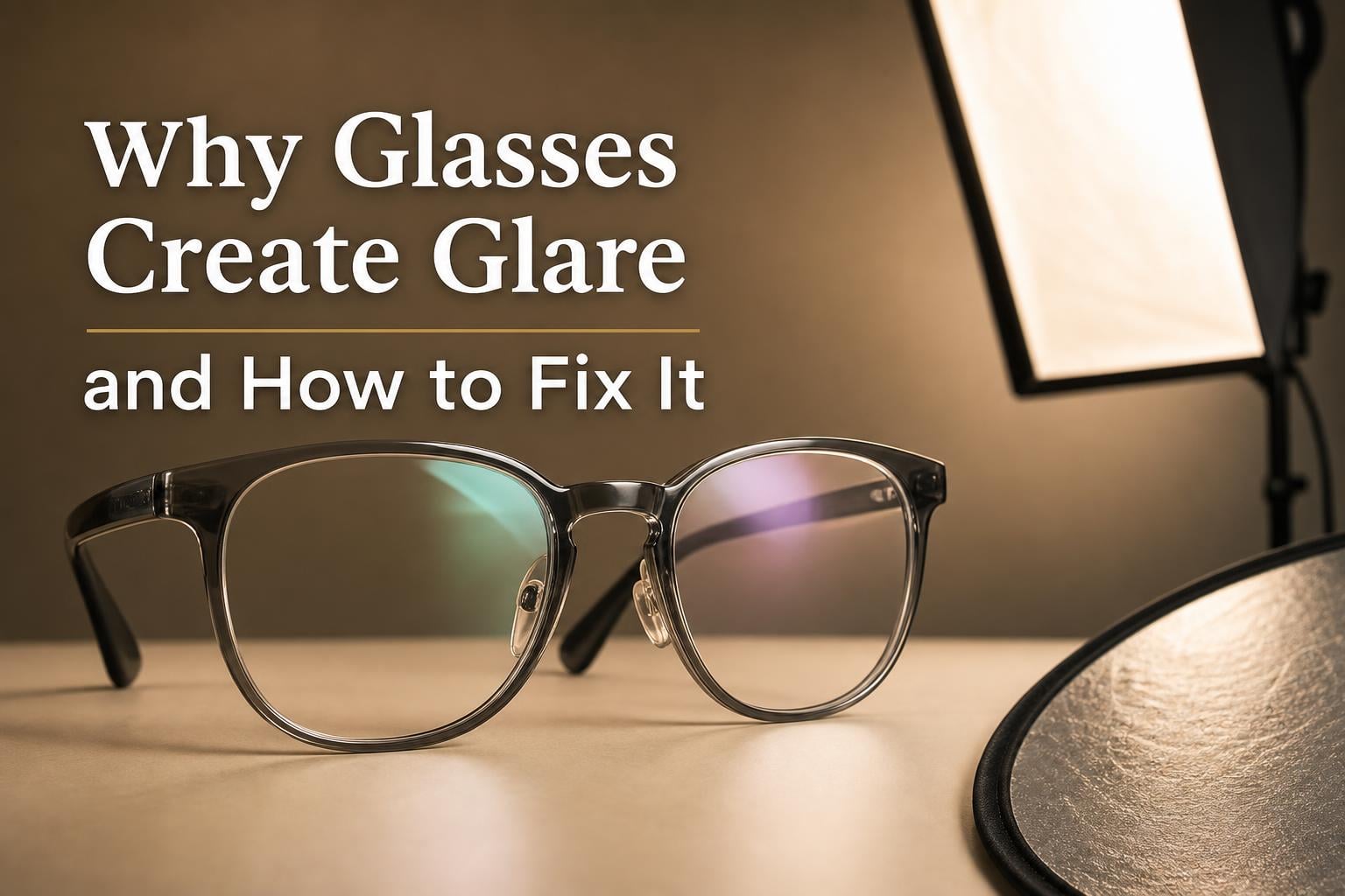 Why Do Glasses Create Glare in Portraits and How to Avoid It?