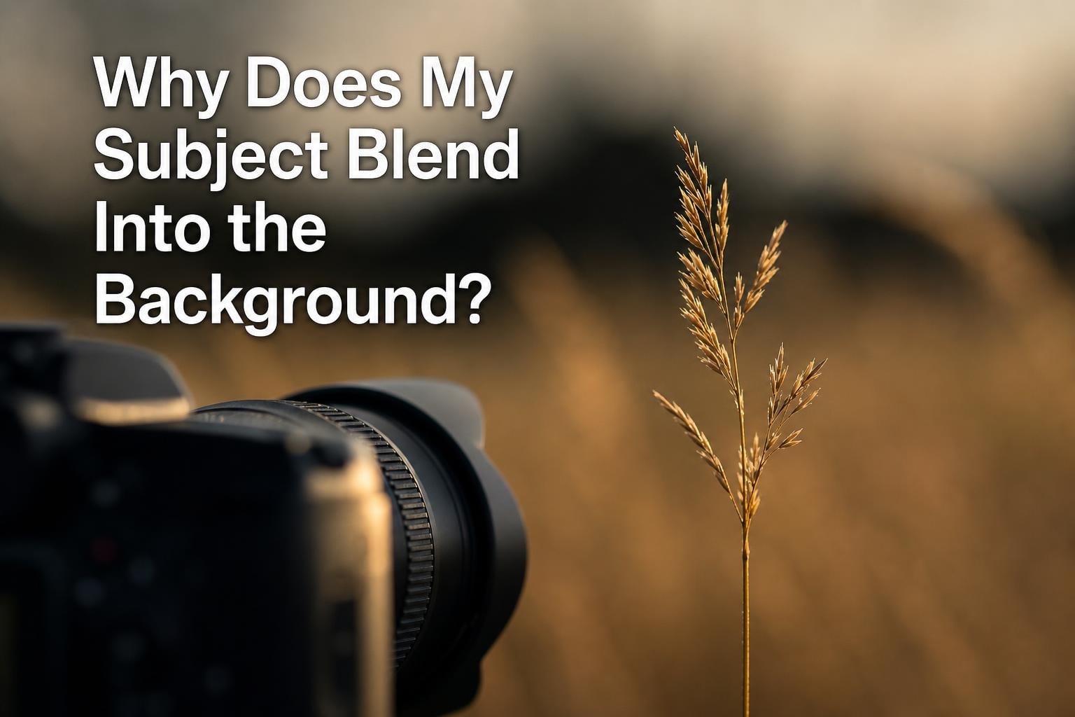 Why Does My Subject Blend Into the Background?