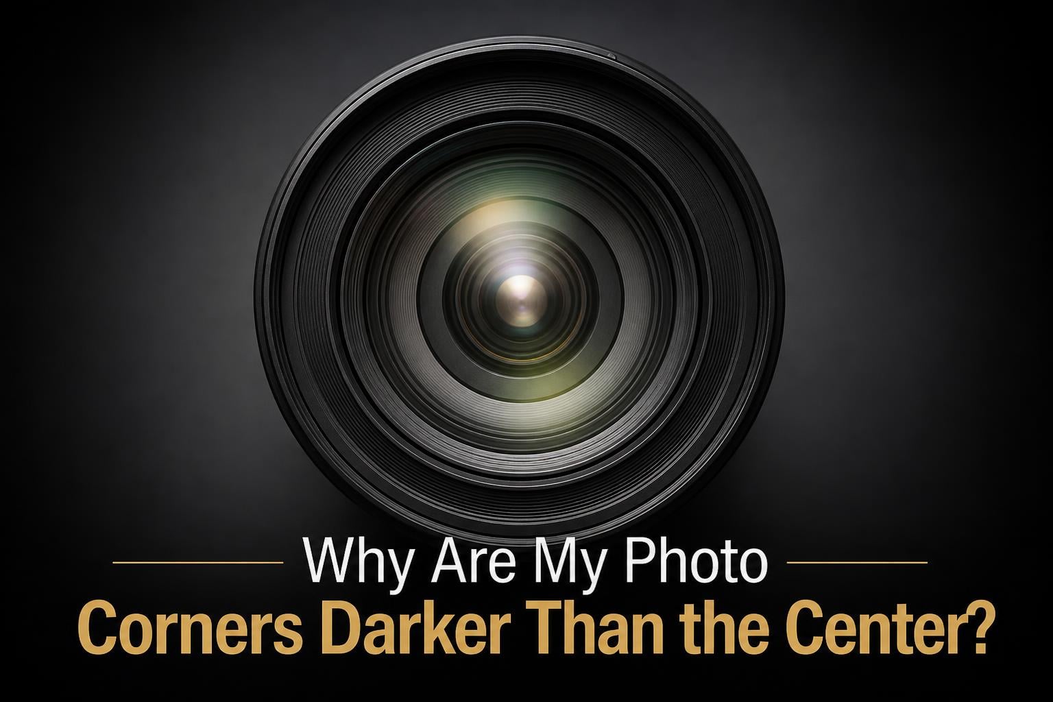 Why Are the Corners of My Photos Darker Than the Center?