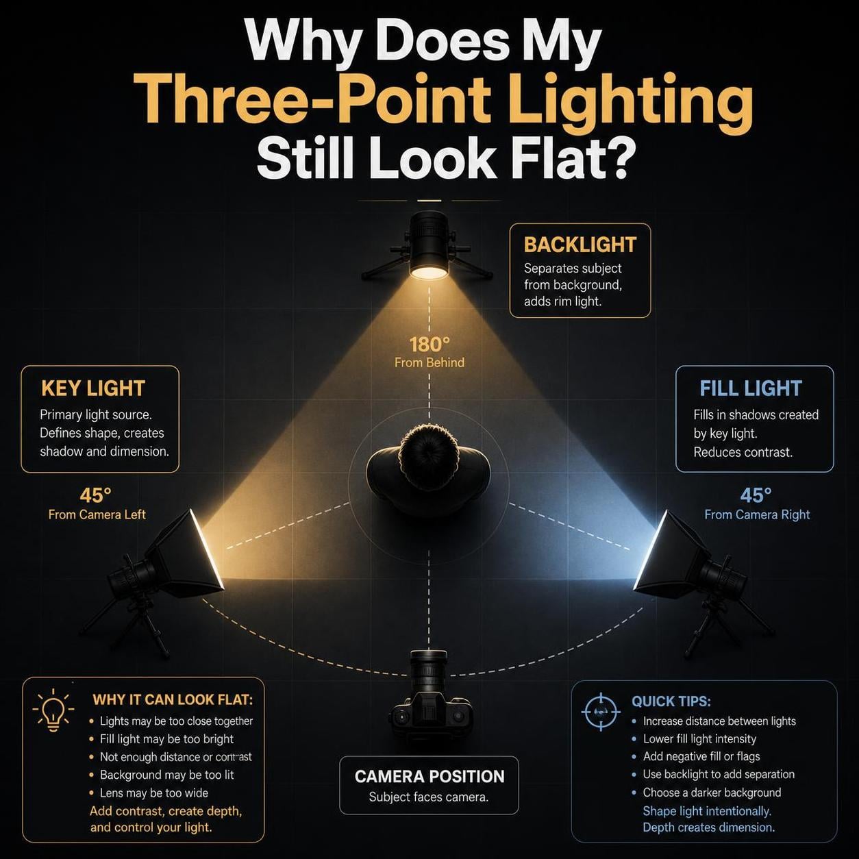 Why Does My Three-Point Lighting Still Look Flat?