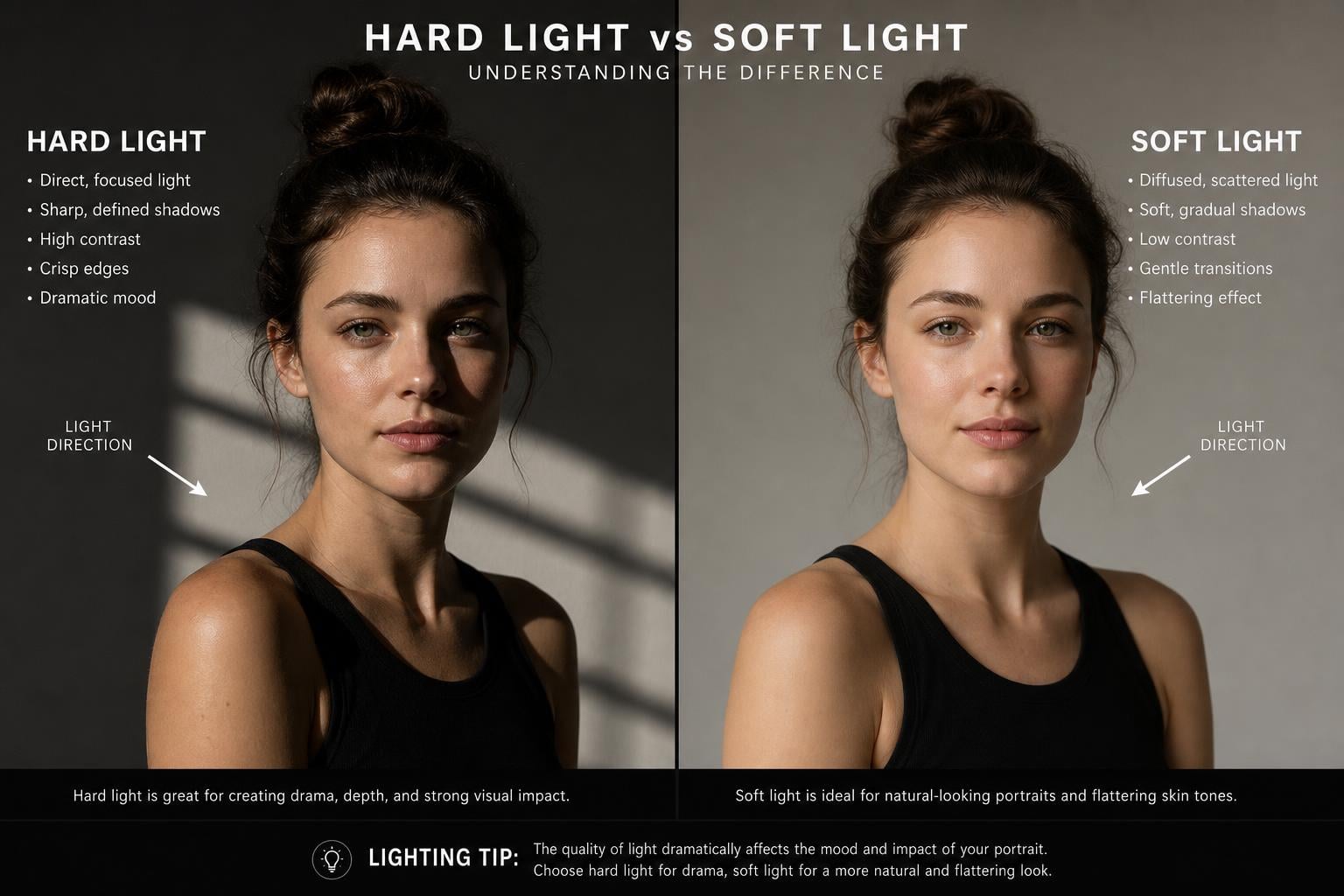 Hard Light vs Soft Light: What's the Difference and When to Use Each?