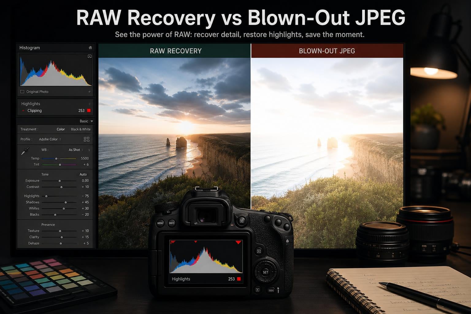 What Happens If You Overexpose a RAW File vs a JPEG?