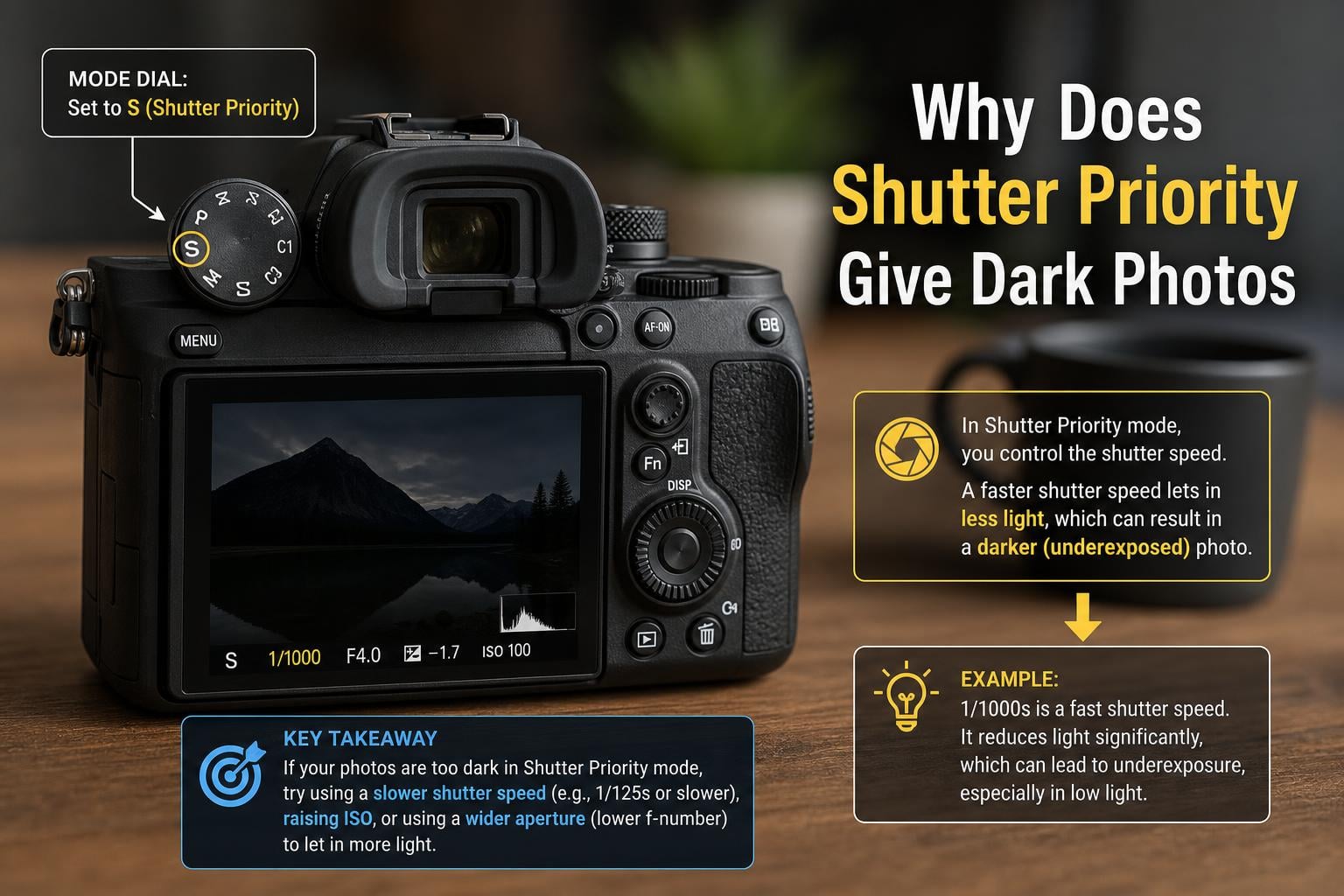 Why Does Shutter Priority Sometimes Give You Dark Photos?
