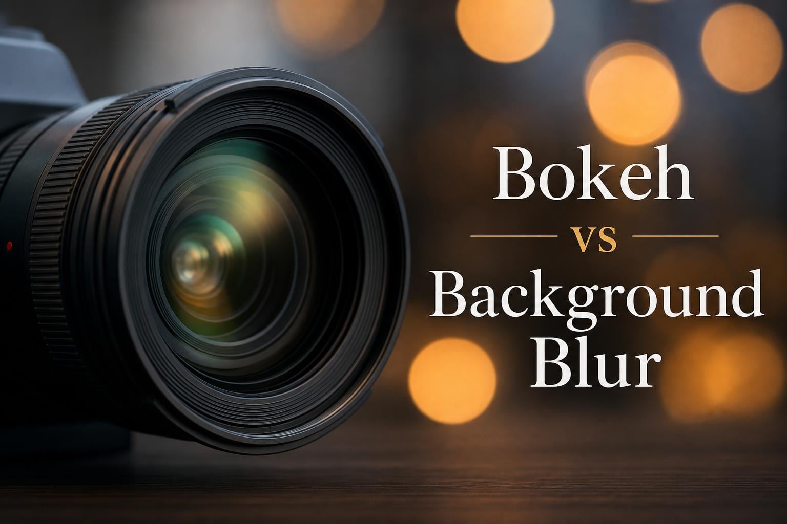 Bokeh vs Background Blur: Why They're Not the Same Thing