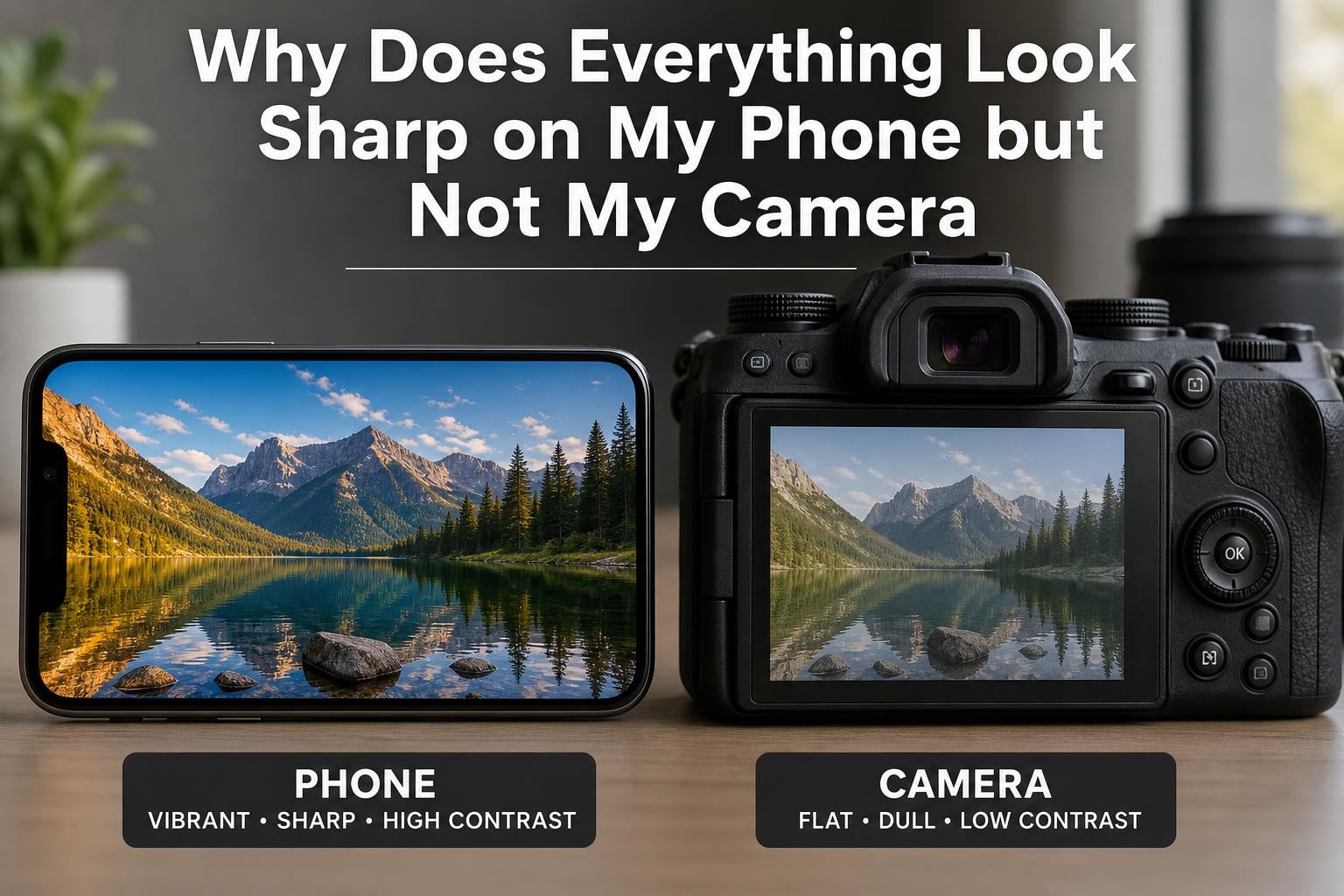 Why Does Everything Look Sharp on My Phone but Not My Camera?