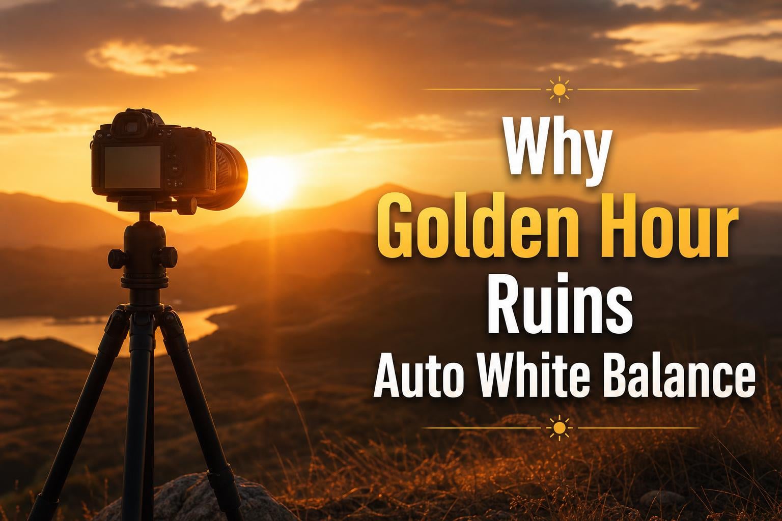 Why Does Golden Hour Ruin Auto White Balance (and Why That's OK)?