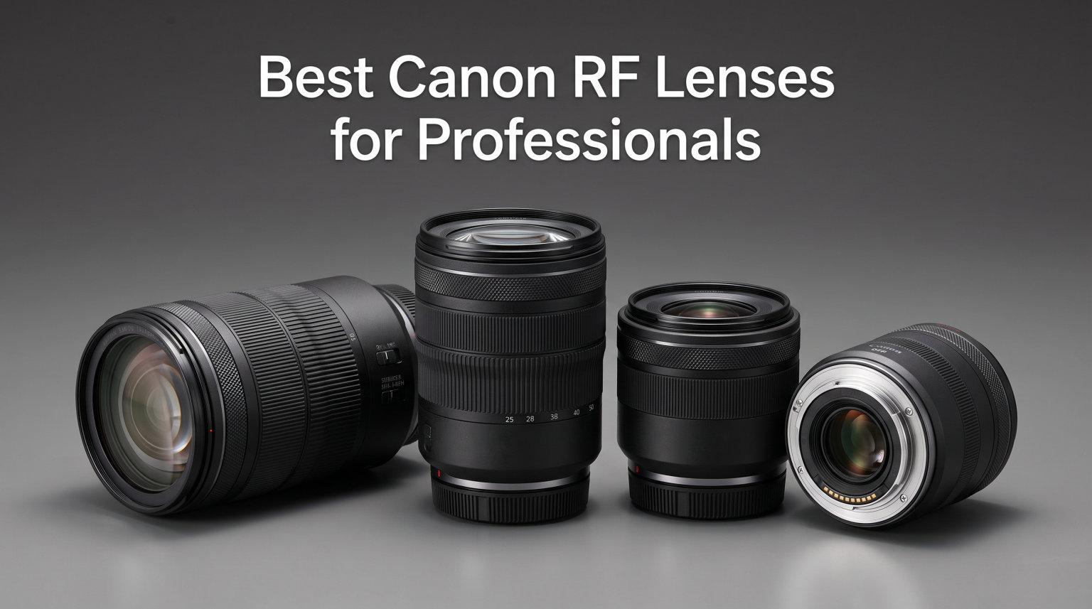 Best Canon RF Lenses for Professionals